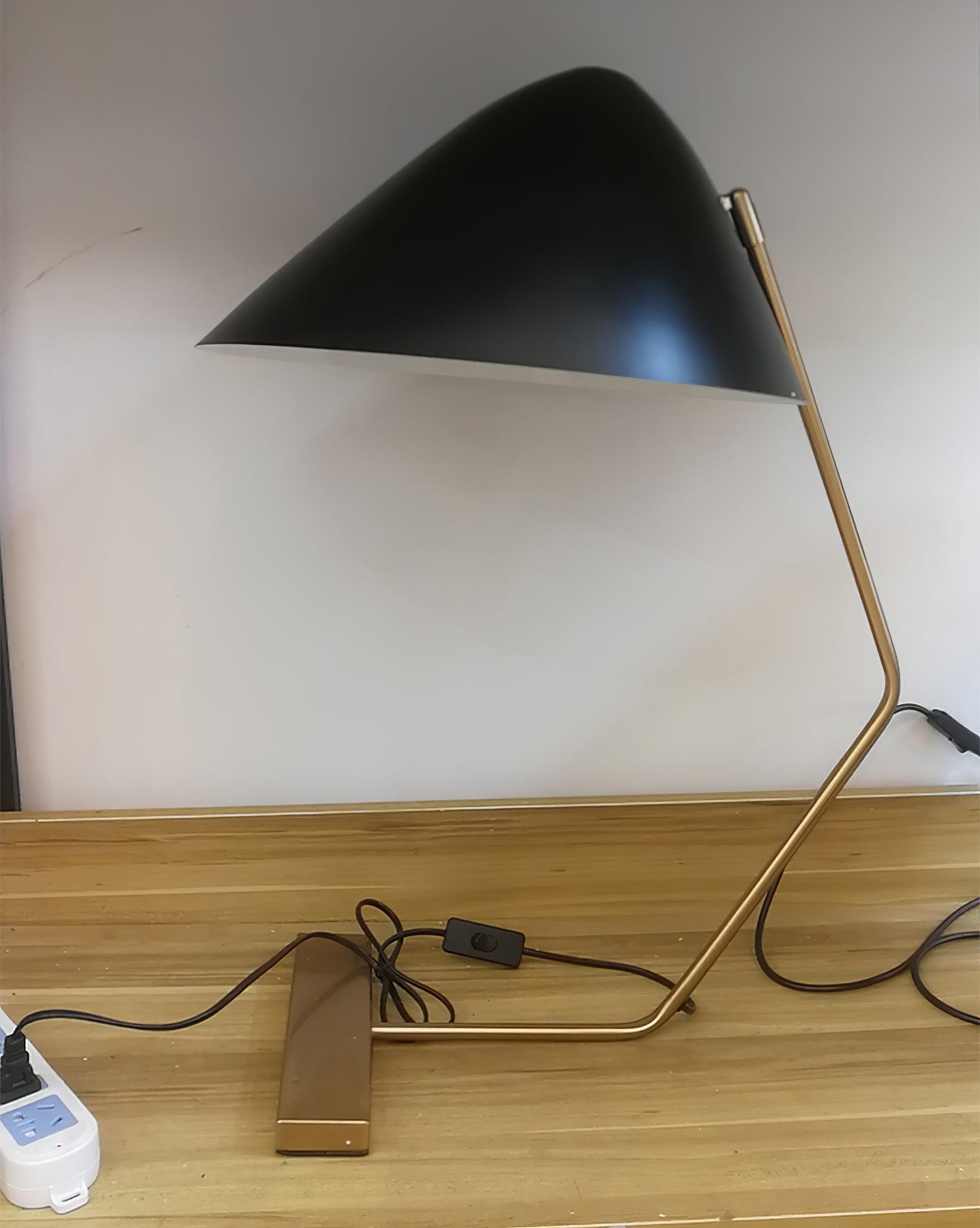 Curvilinear Mid-Century Table Lamp - Blowlighting