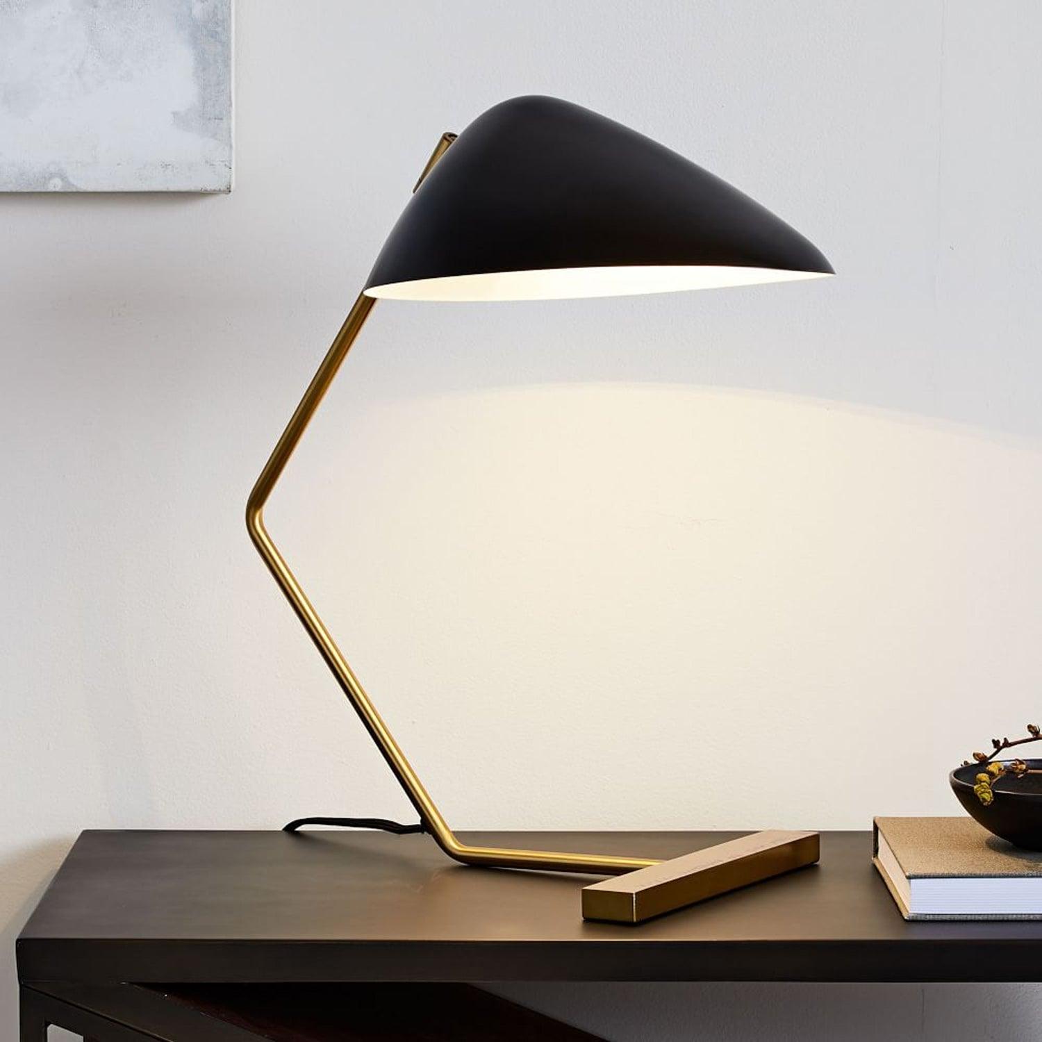 Curvilinear Mid-Century Table Lamp - Blowlighting