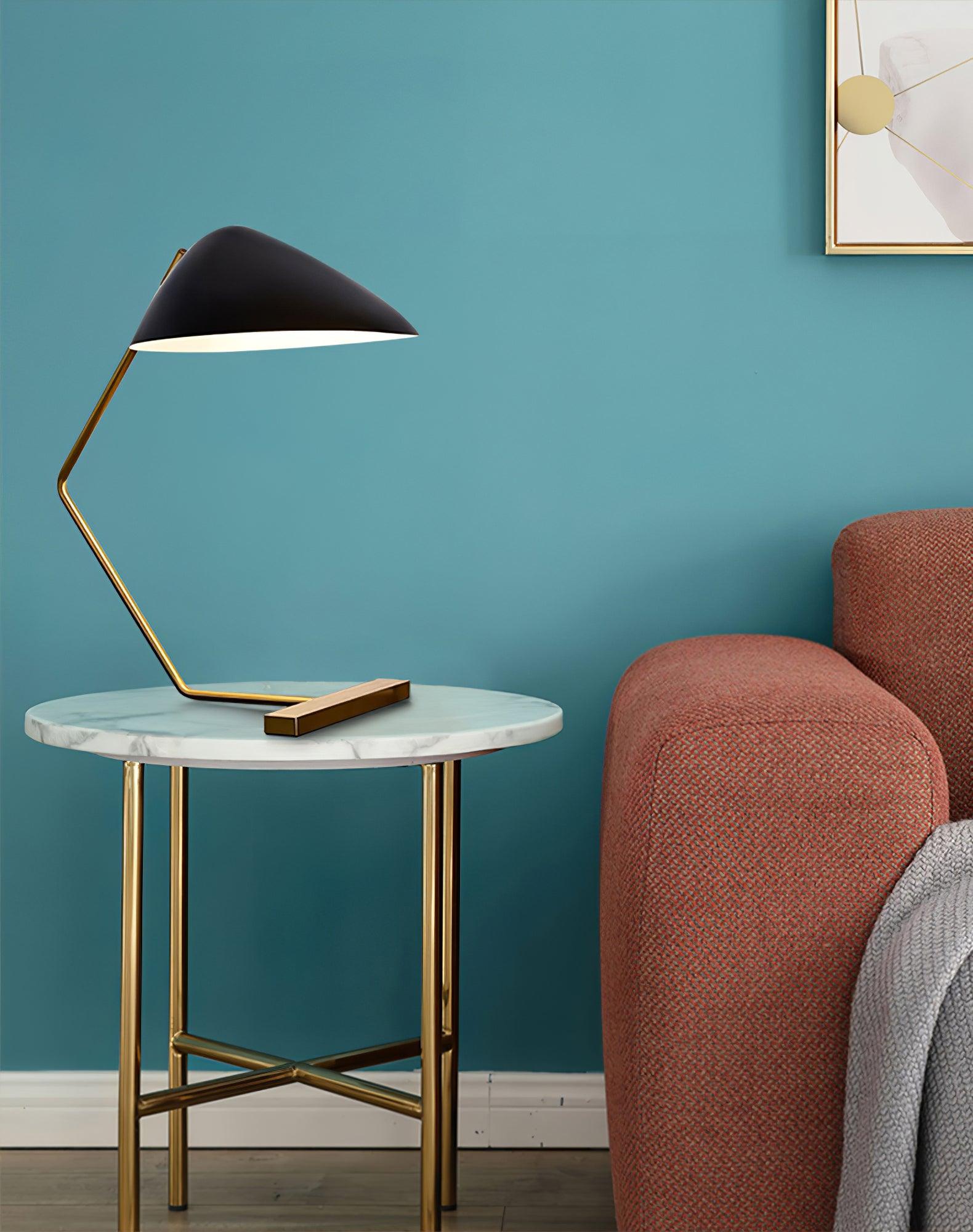 Curvilinear Mid-Century Table Lamp - Blowlighting