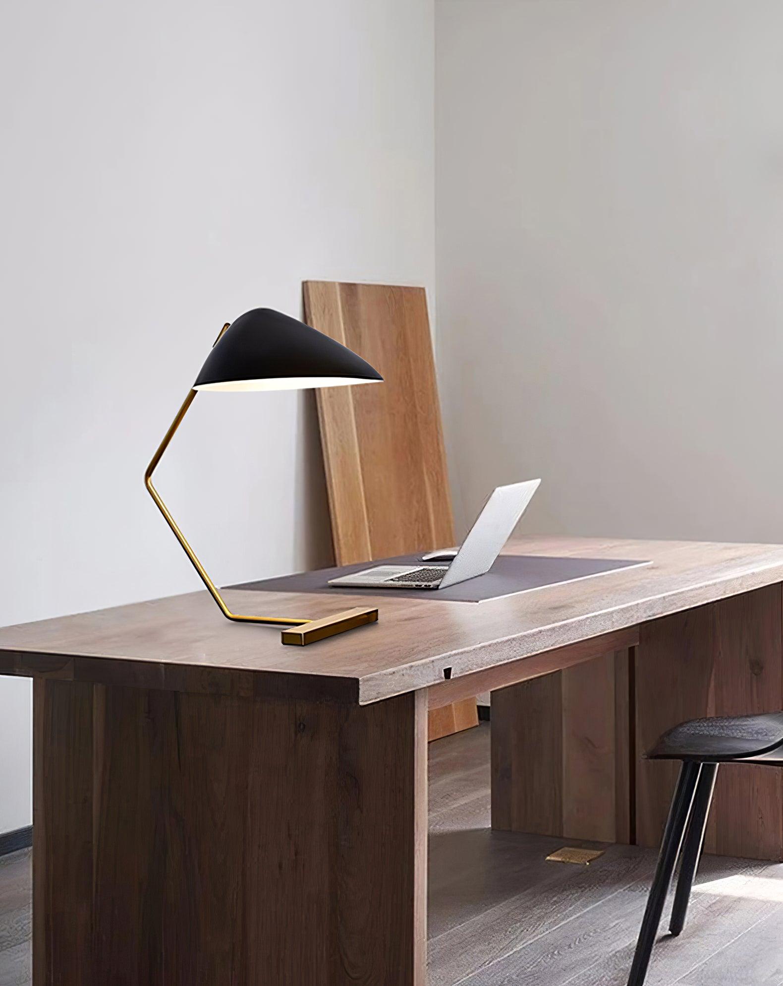 Curvilinear Mid-Century Table Lamp - Blowlighting
