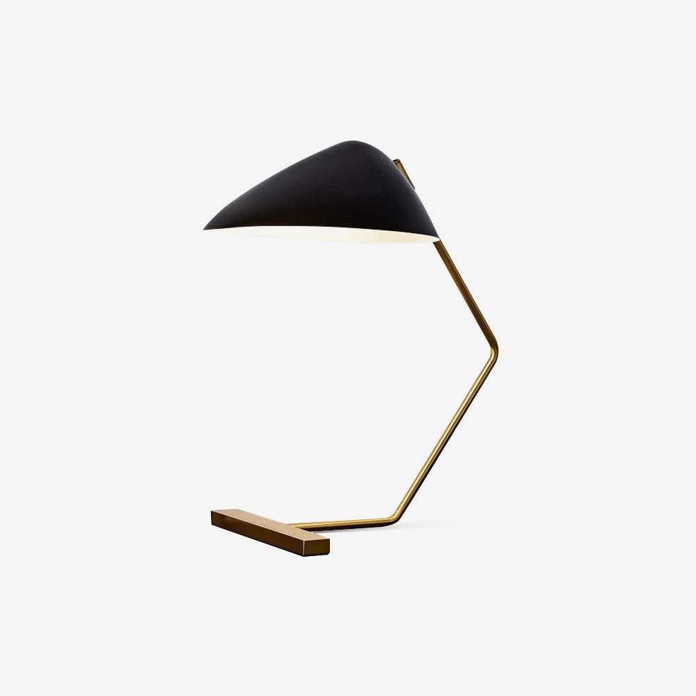 Curvilinear Mid-Century Table Lamp - Blowlighting