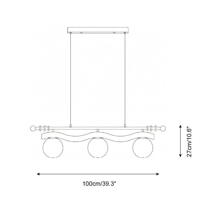 Lentimbra Modern Glass Chandelier