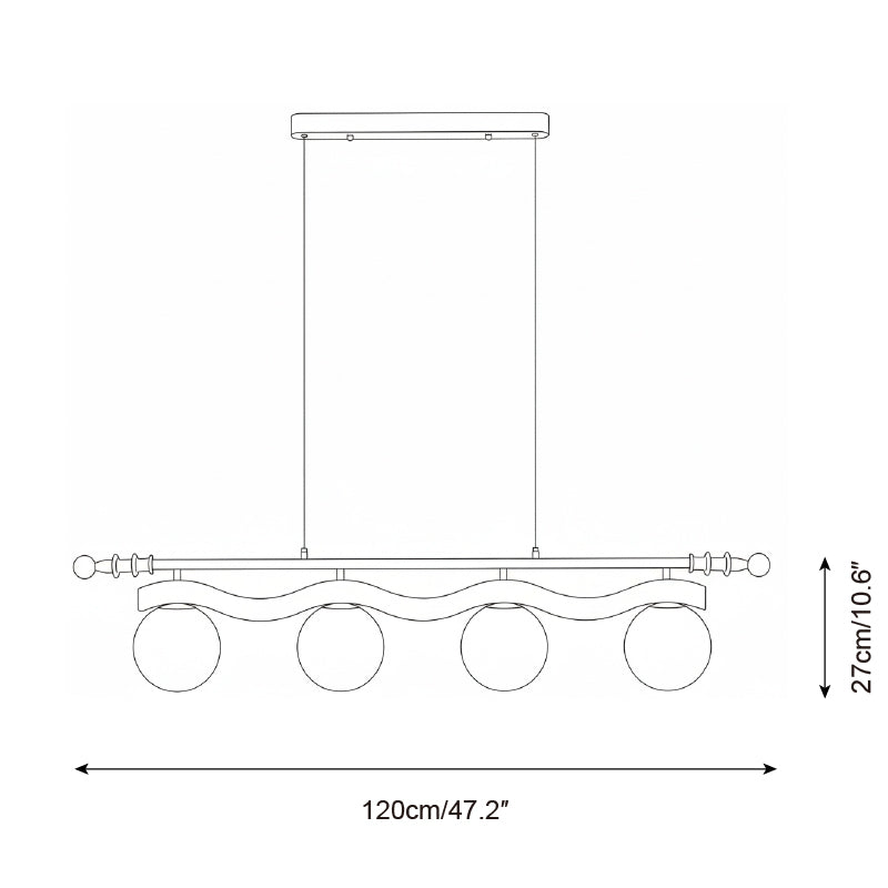 Lentimbra Modern Glass Chandelier