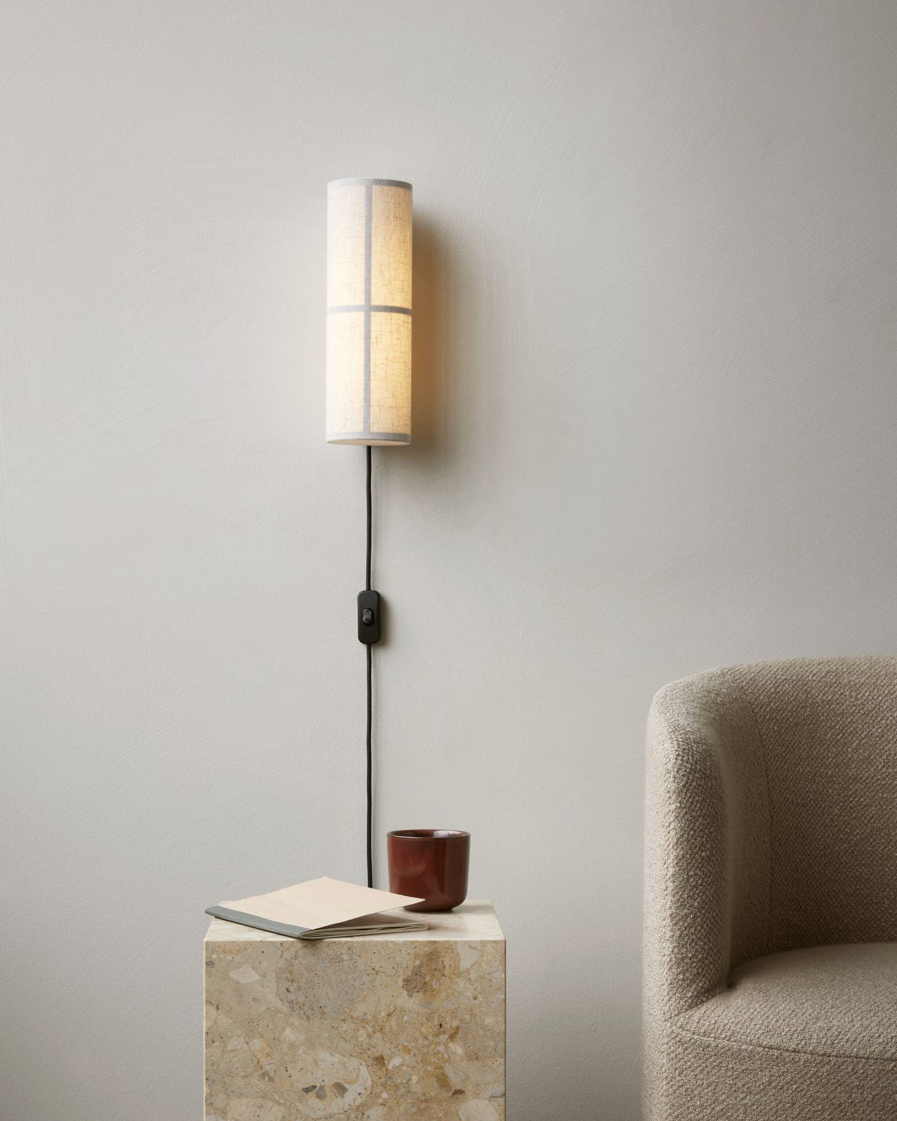 Cylinder Fabric Plug-in Wall Lamp - Blowlighting