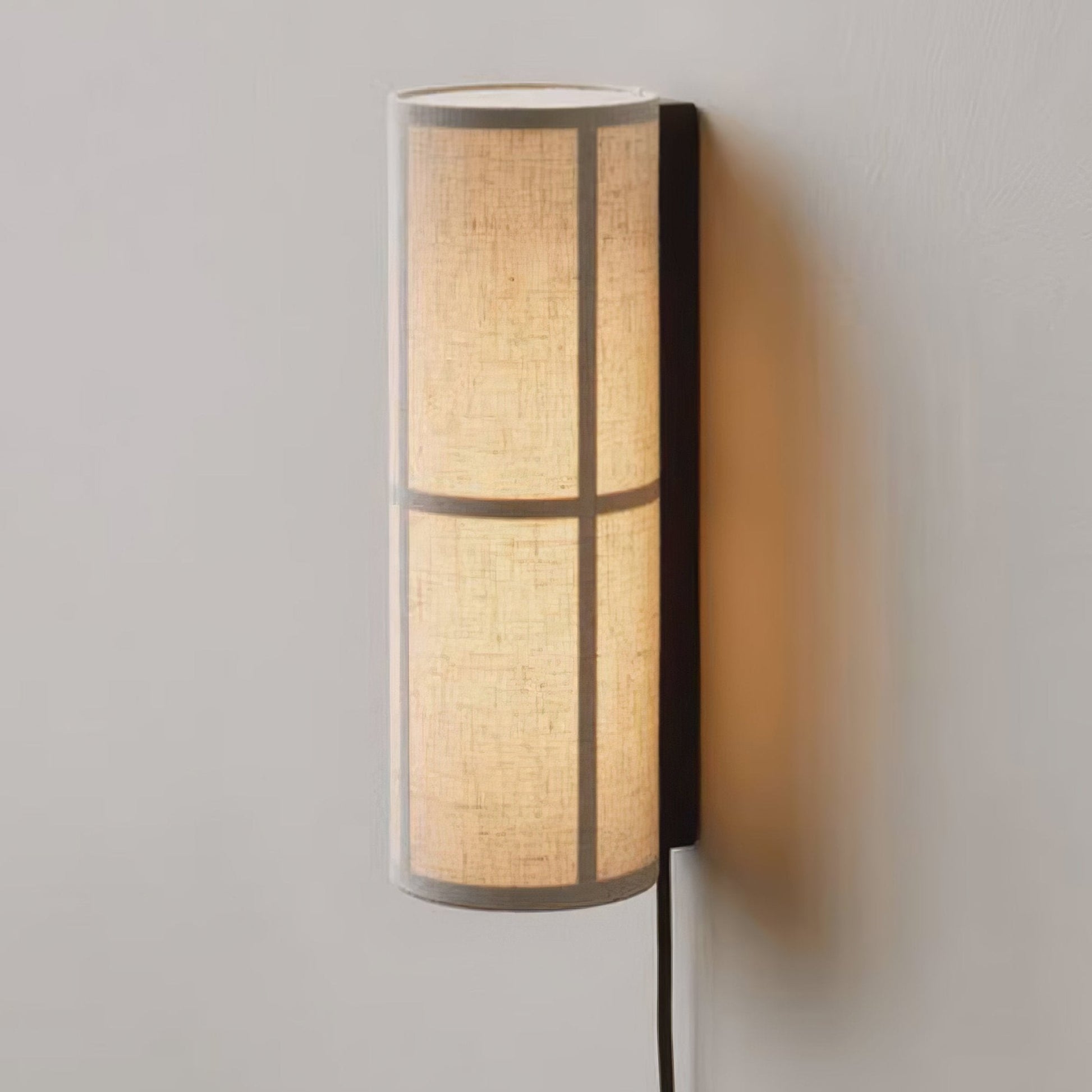 Cylinder Fabric Plug-in Wall Lamp - Blowlighting