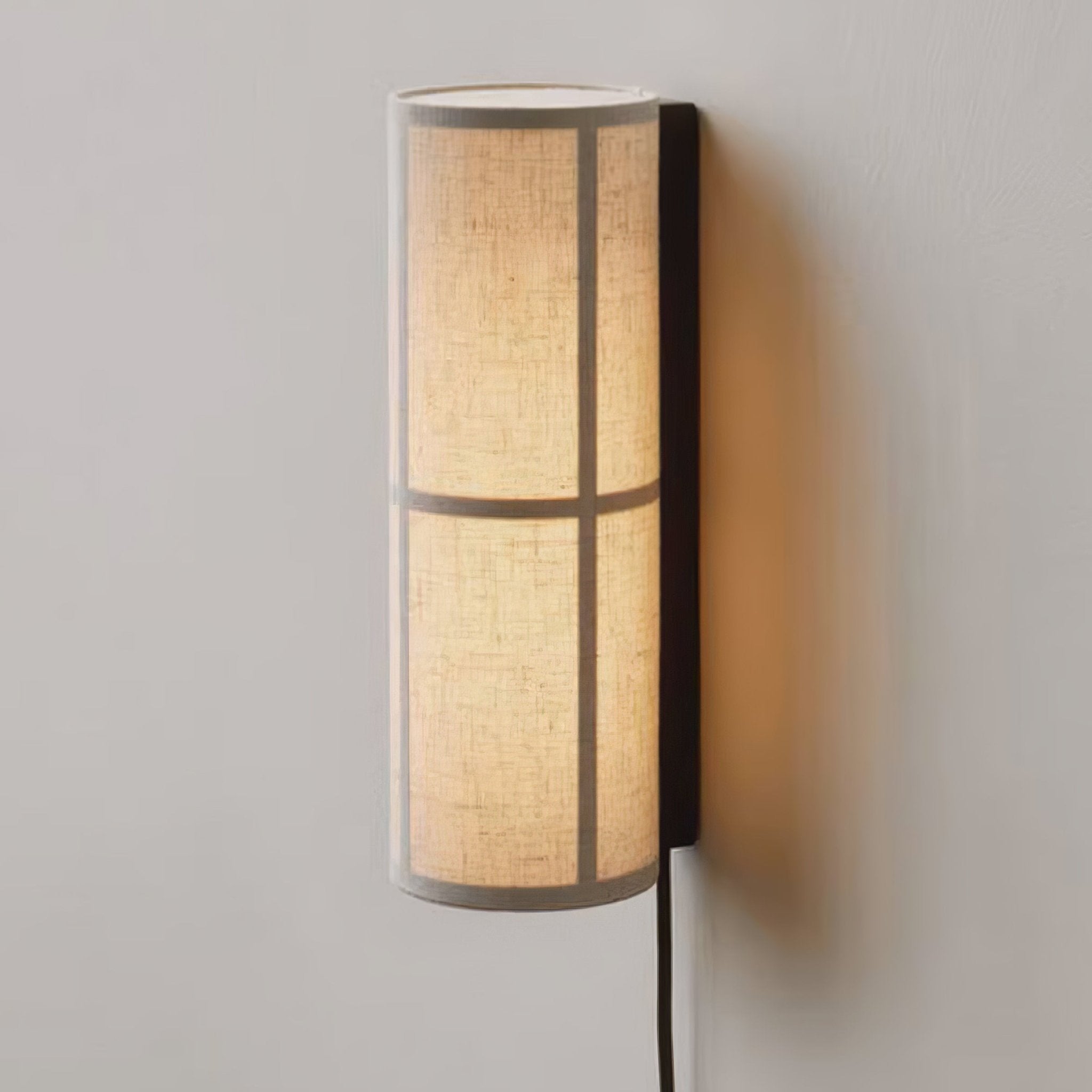 Cylinder Fabric Plug-in Wall Lamp - Blowlighting
