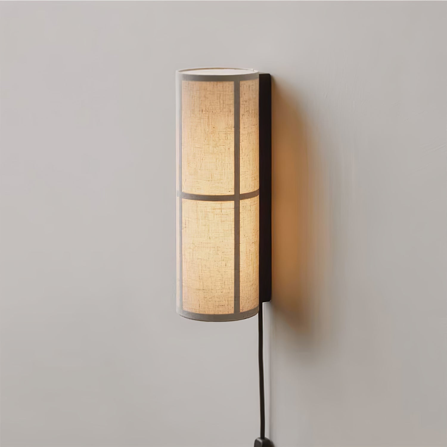 Cylinder Fabric Plug-in Wall Lamp - Blowlighting