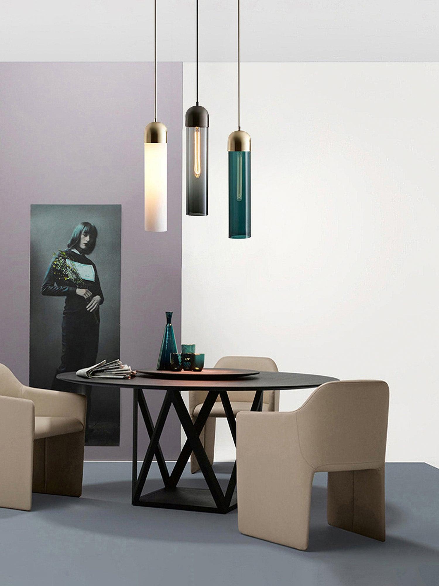 Glass Cylindrical Shape Pendant Light - Blowlighting