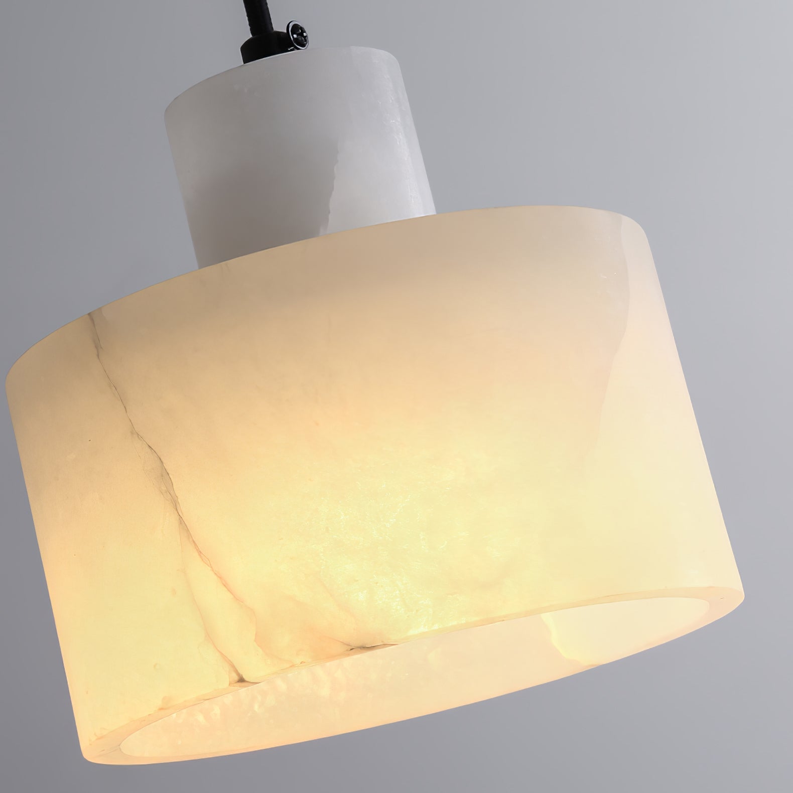 Alabaster Pendant Lgiht Dual Cylindrical - Blowlighting