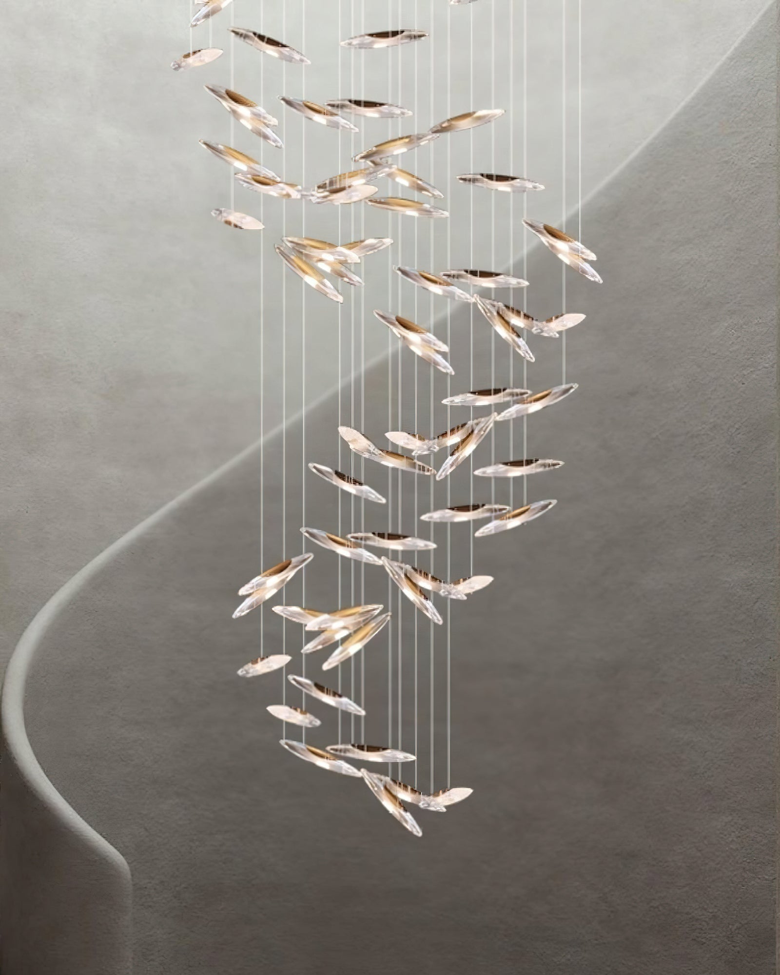Moonlight Whispers Chandelier - Blowlighting