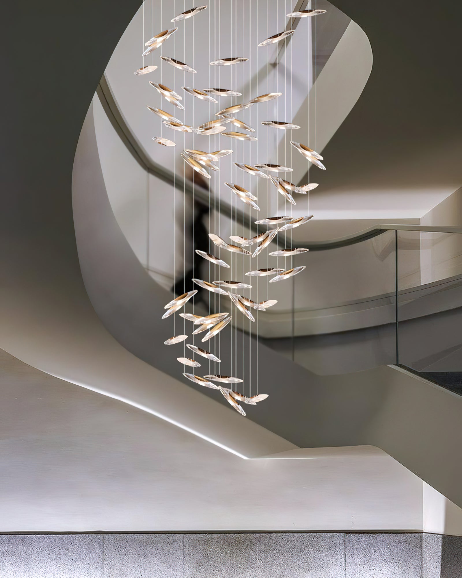Moonlight Whispers Chandelier - Blowlighting