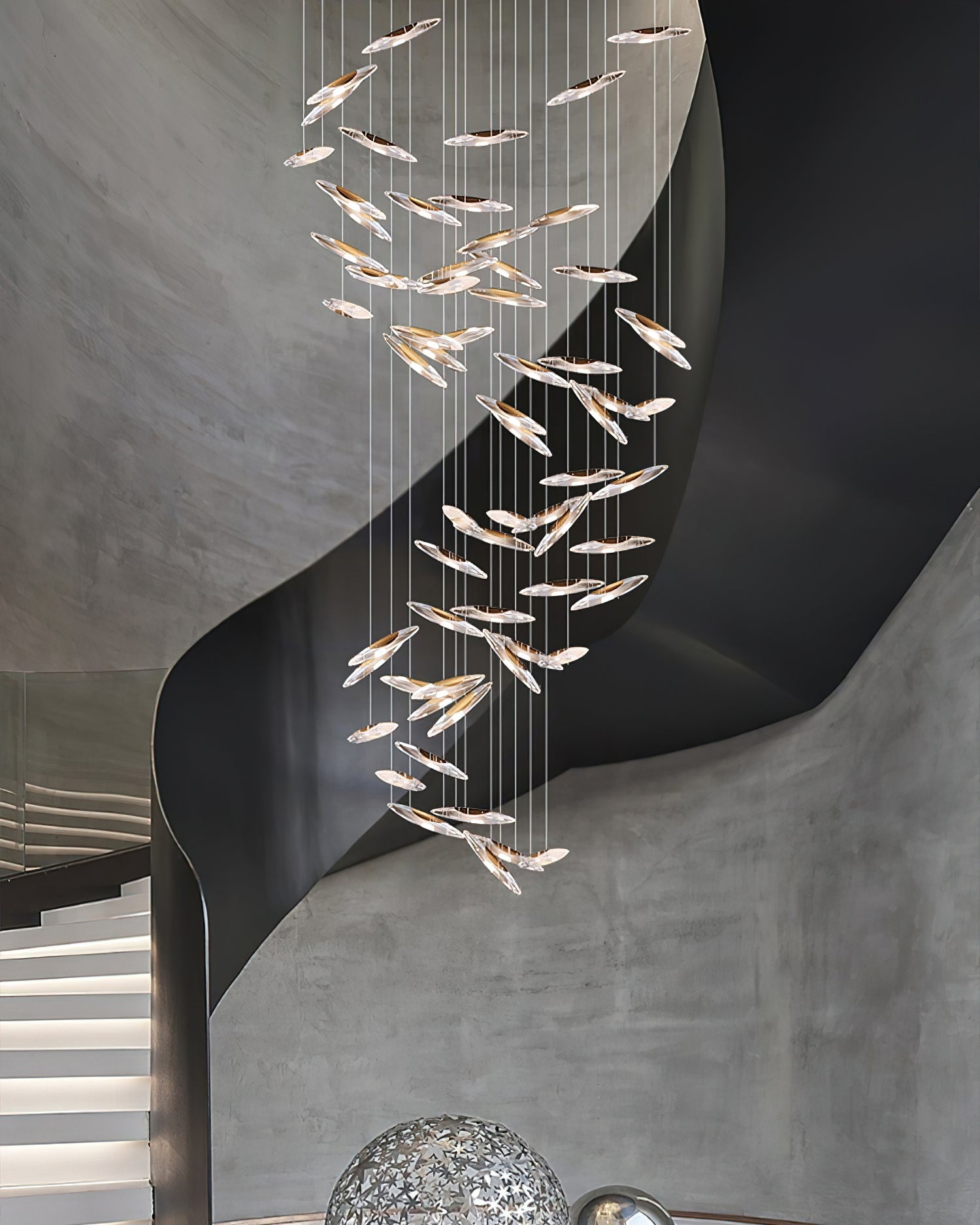 Moonlight Whispers Chandelier - Blowlighting