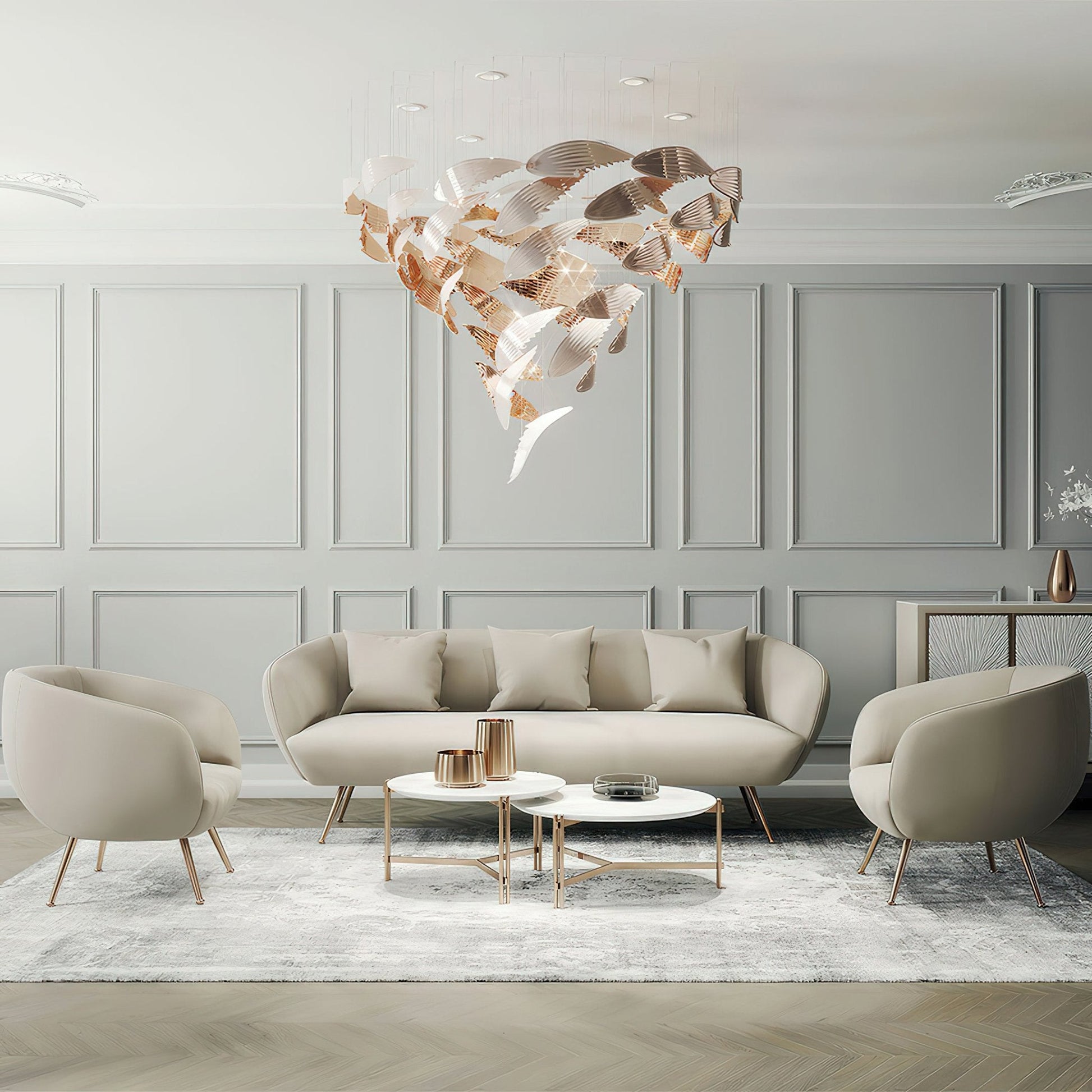 Alvenan Bird Flock Chandelier - Blowlighting