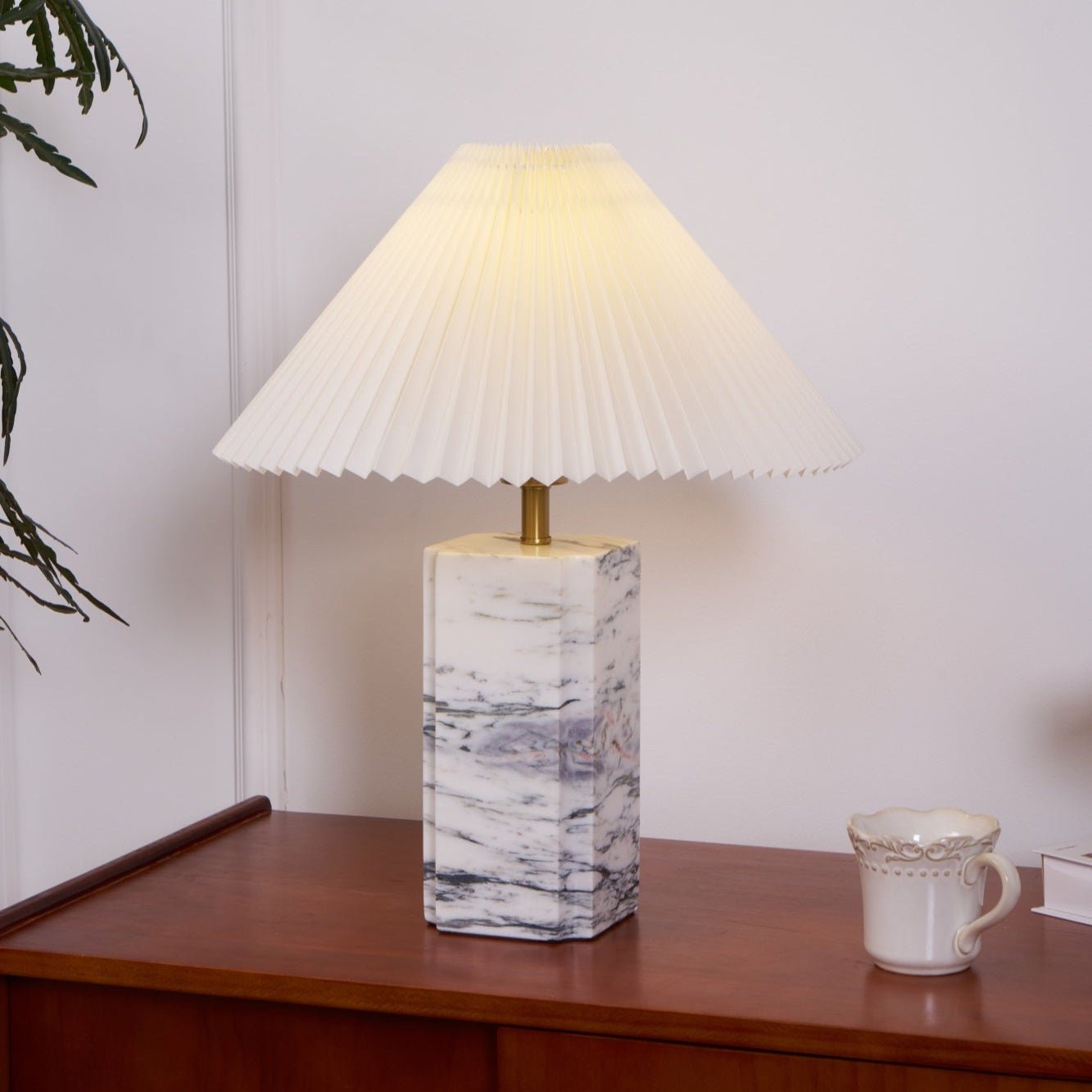 Bianca Marble Table Lamp - Blowlighting