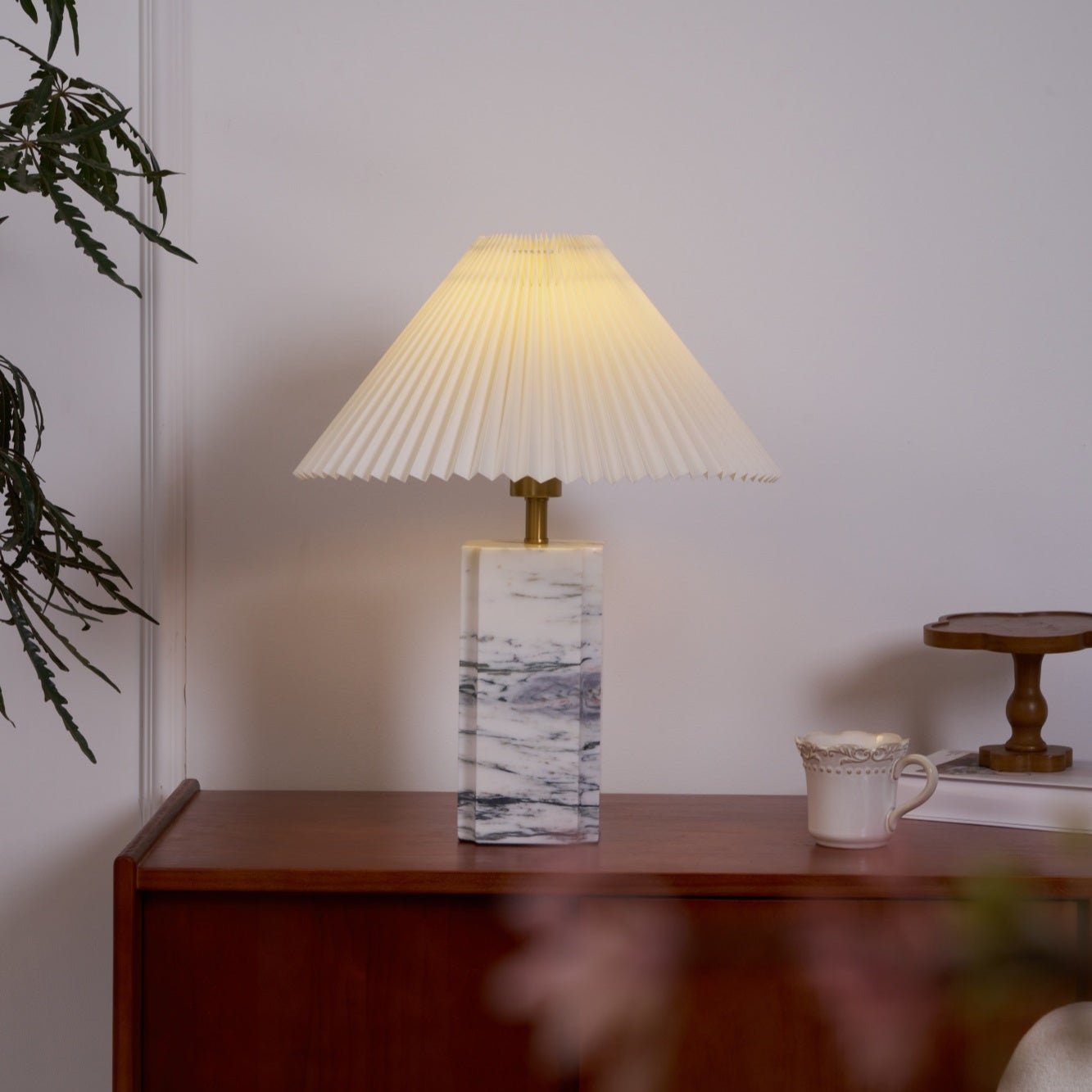 Bianca Marble Table Lamp - Blowlighting