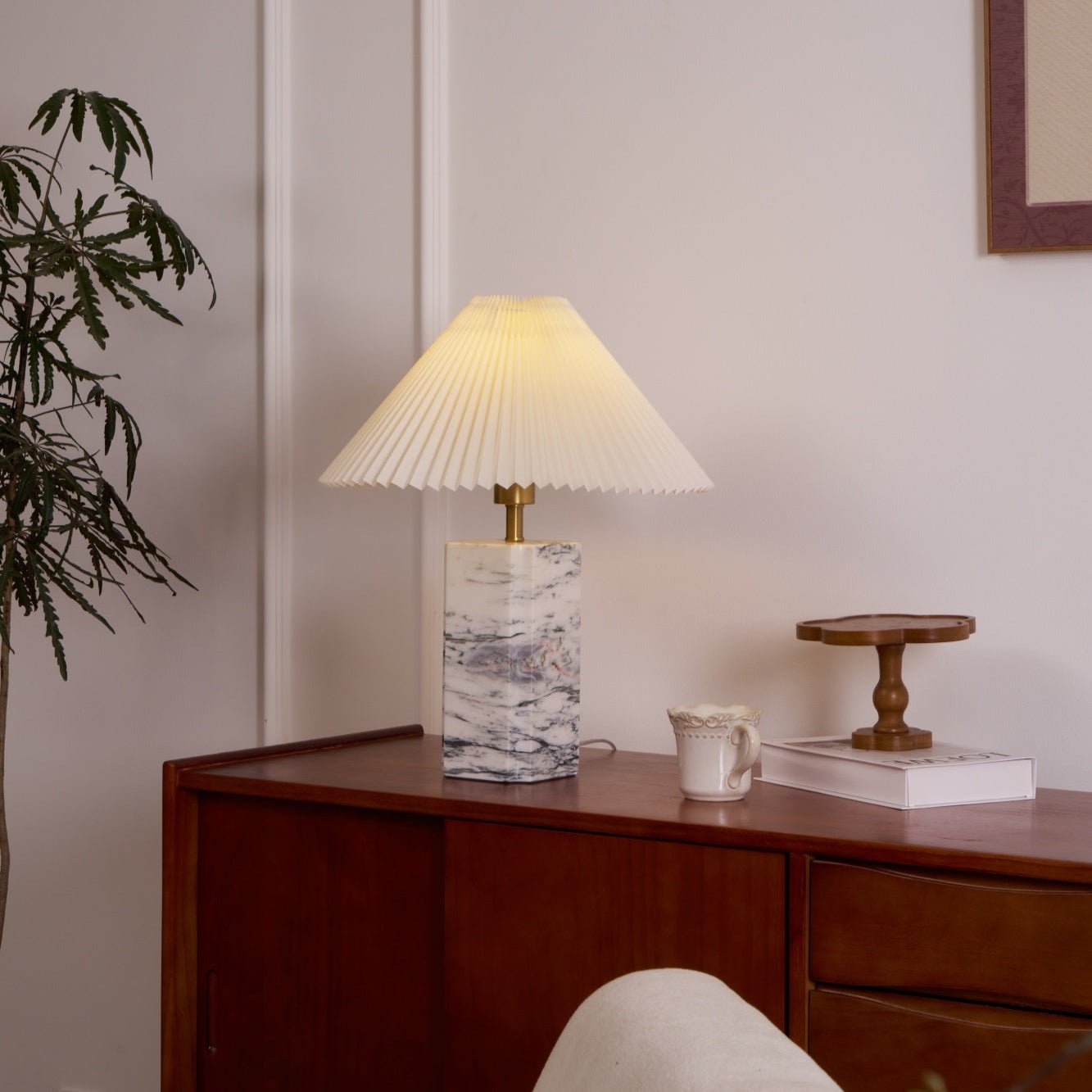 Bianca Marble Table Lamp - Blowlighting