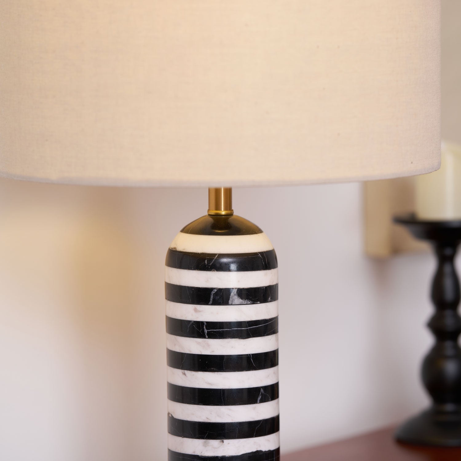 Tuxedo Marble Table Lamp - Blowlighting