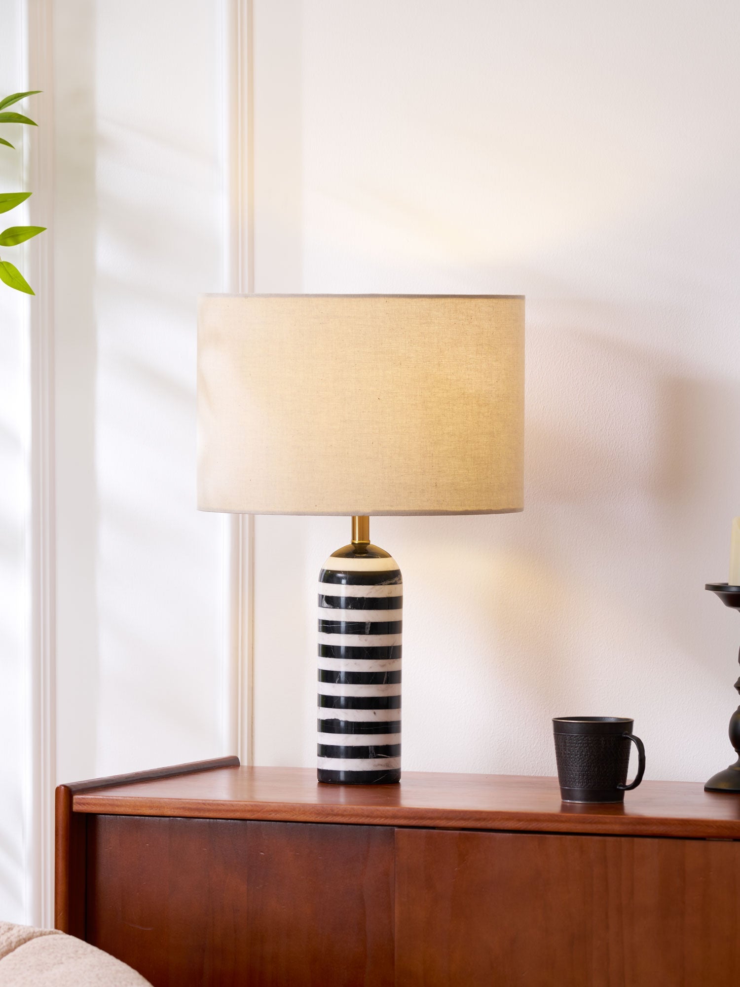 Tuxedo Marble Table Lamp - Blowlighting