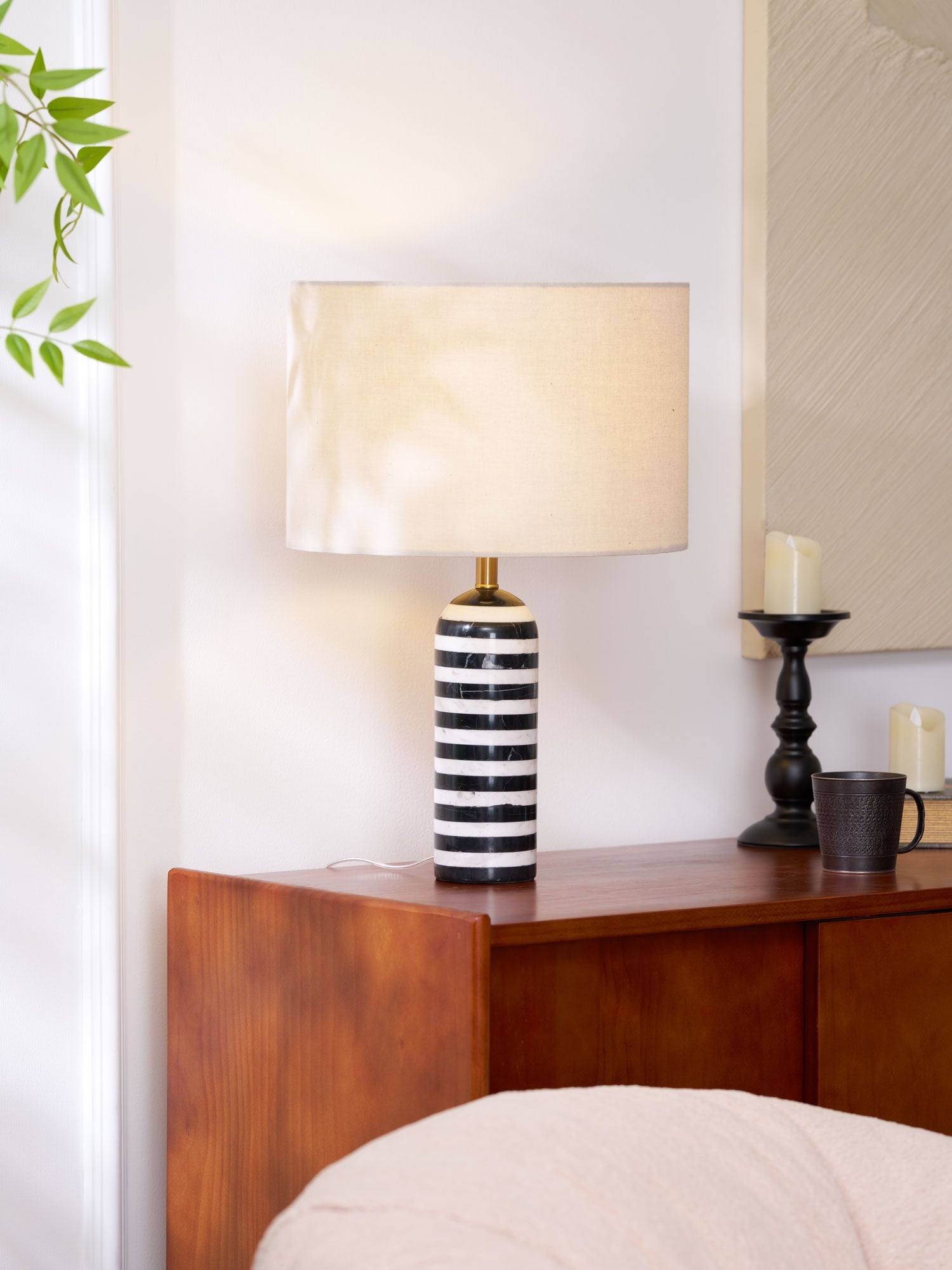 Tuxedo Marble Table Lamp - Blowlighting