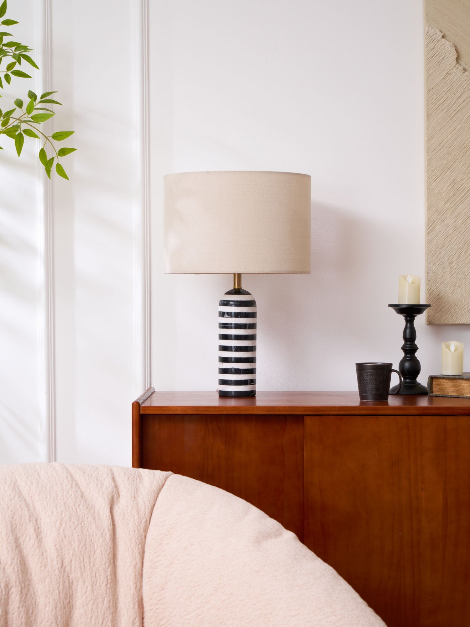 Tuxedo Marble Table Lamp - Blowlighting