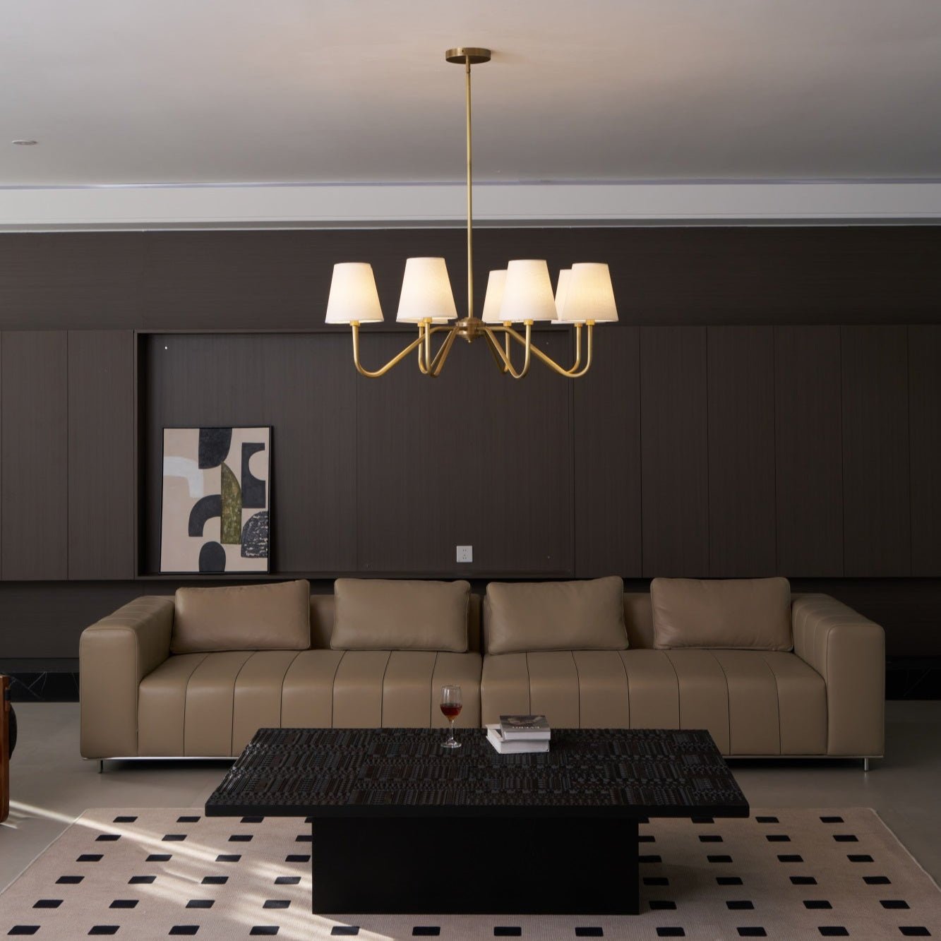 Opaluxe Brass Chandelier - Blowlighting