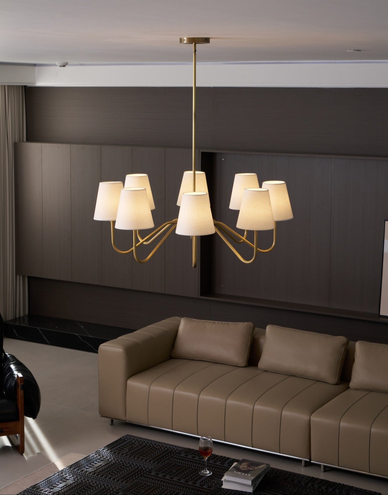 Opaluxe Brass Chandelier - Blowlighting