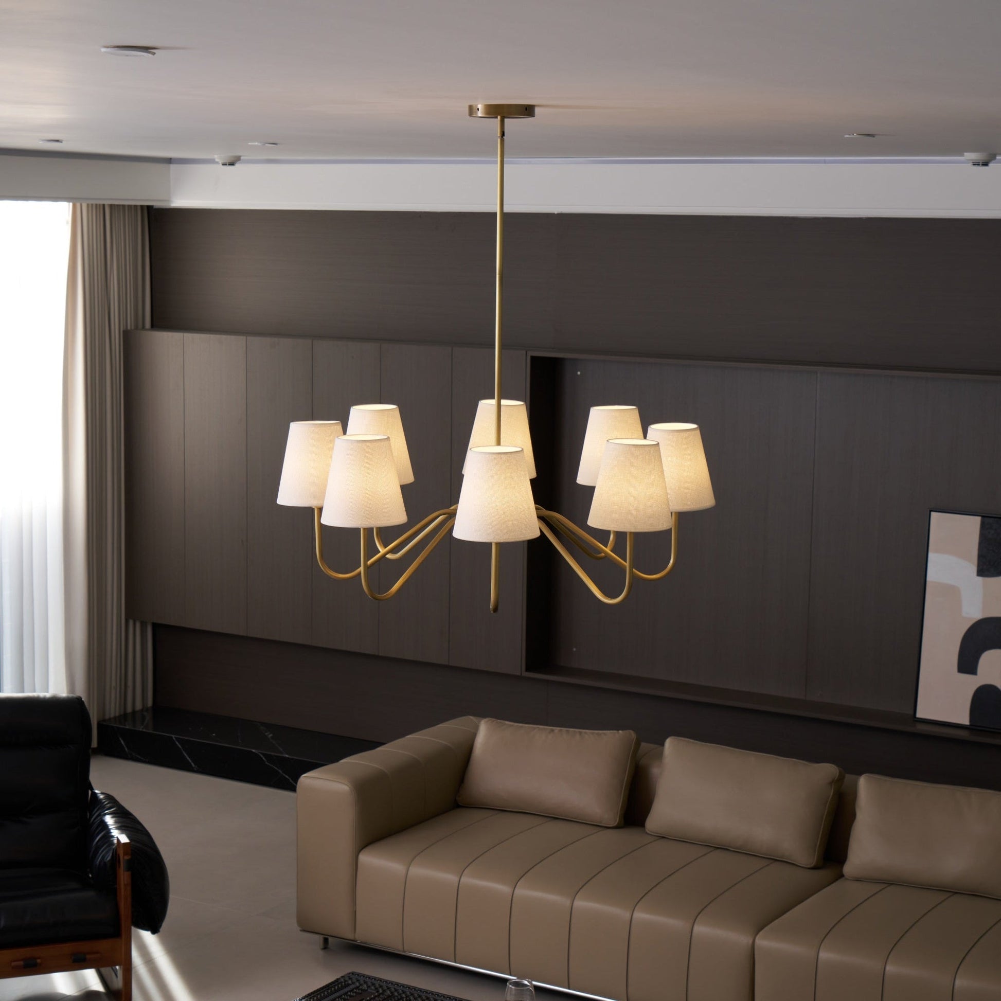 Opaluxe Brass Chandelier - Blowlighting