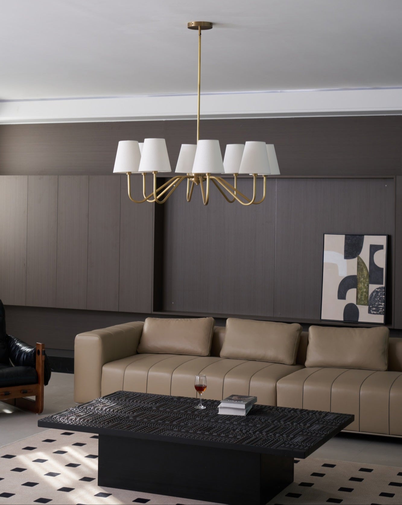 Opaluxe Brass Chandelier - Blowlighting