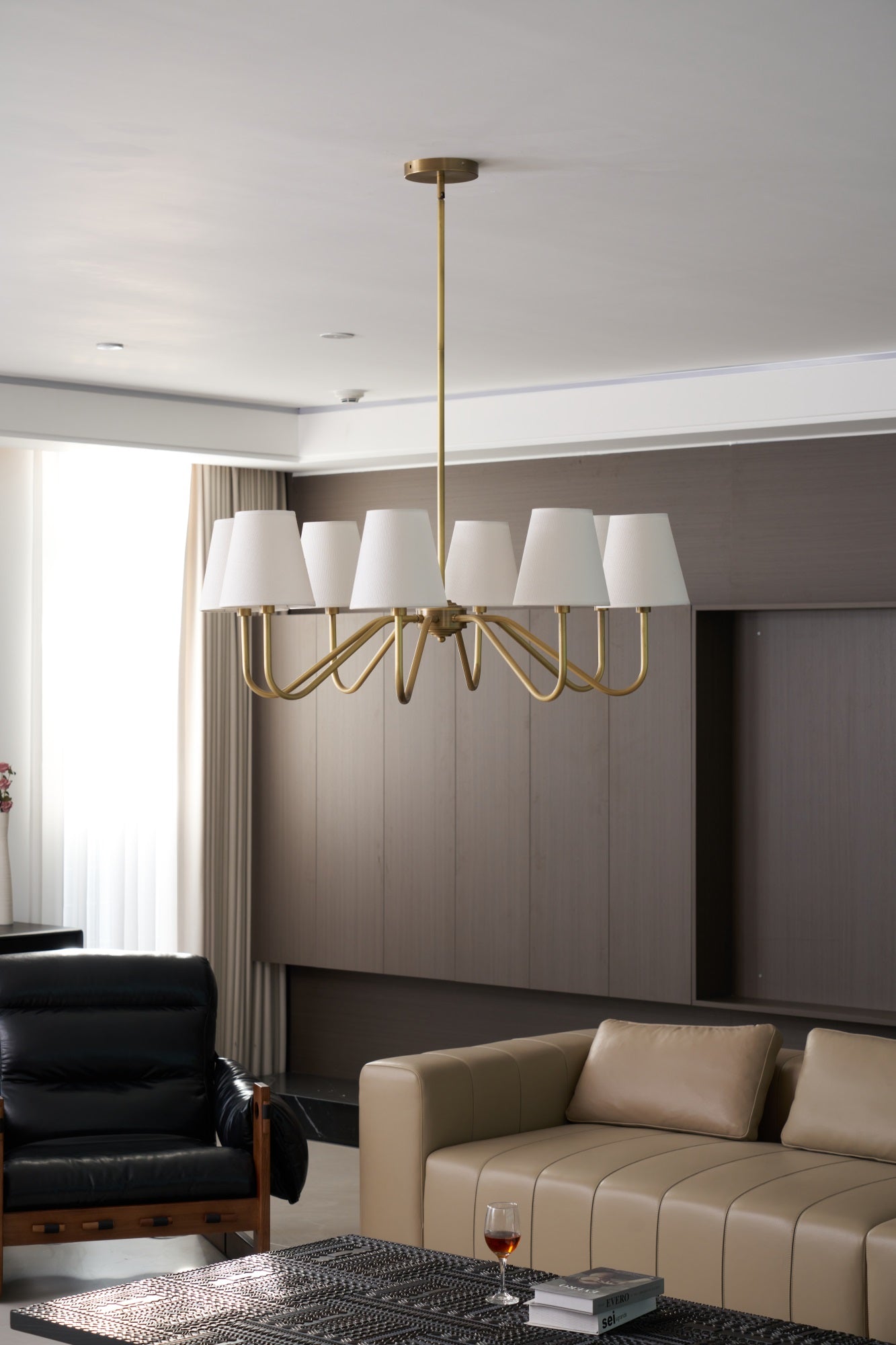 Opaluxe Brass Chandelier - Blowlighting