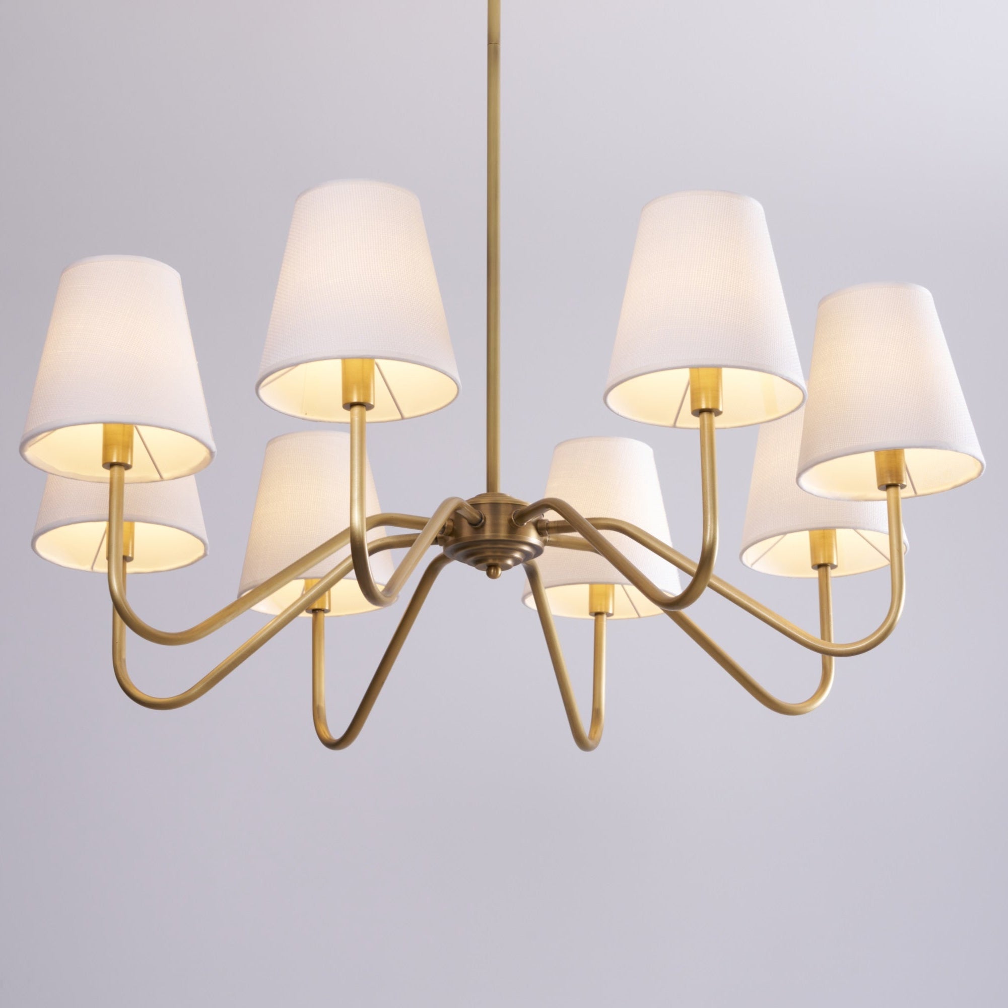 Opaluxe Brass Chandelier - Blowlighting