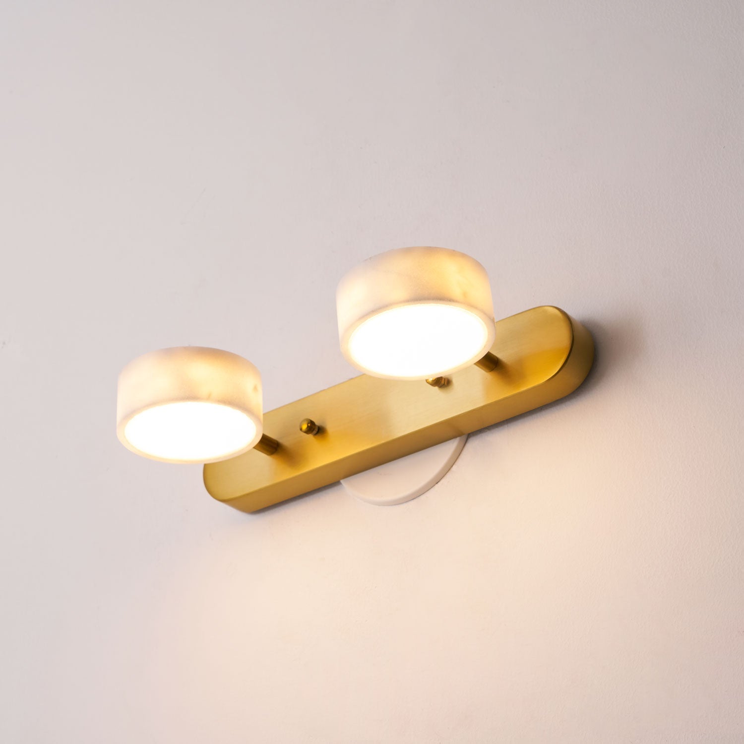 Orshaa Linear Travertine Vanity Light - Blowlighting