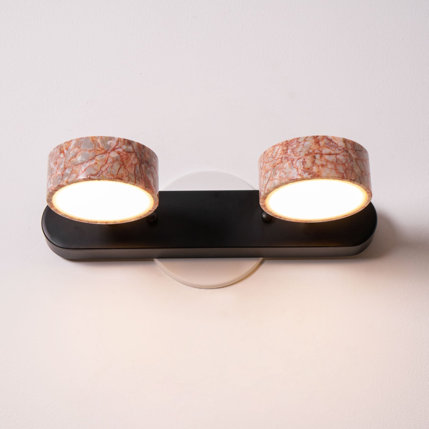 Orshaa Linear Travertine Vanity Light - Blowlighting