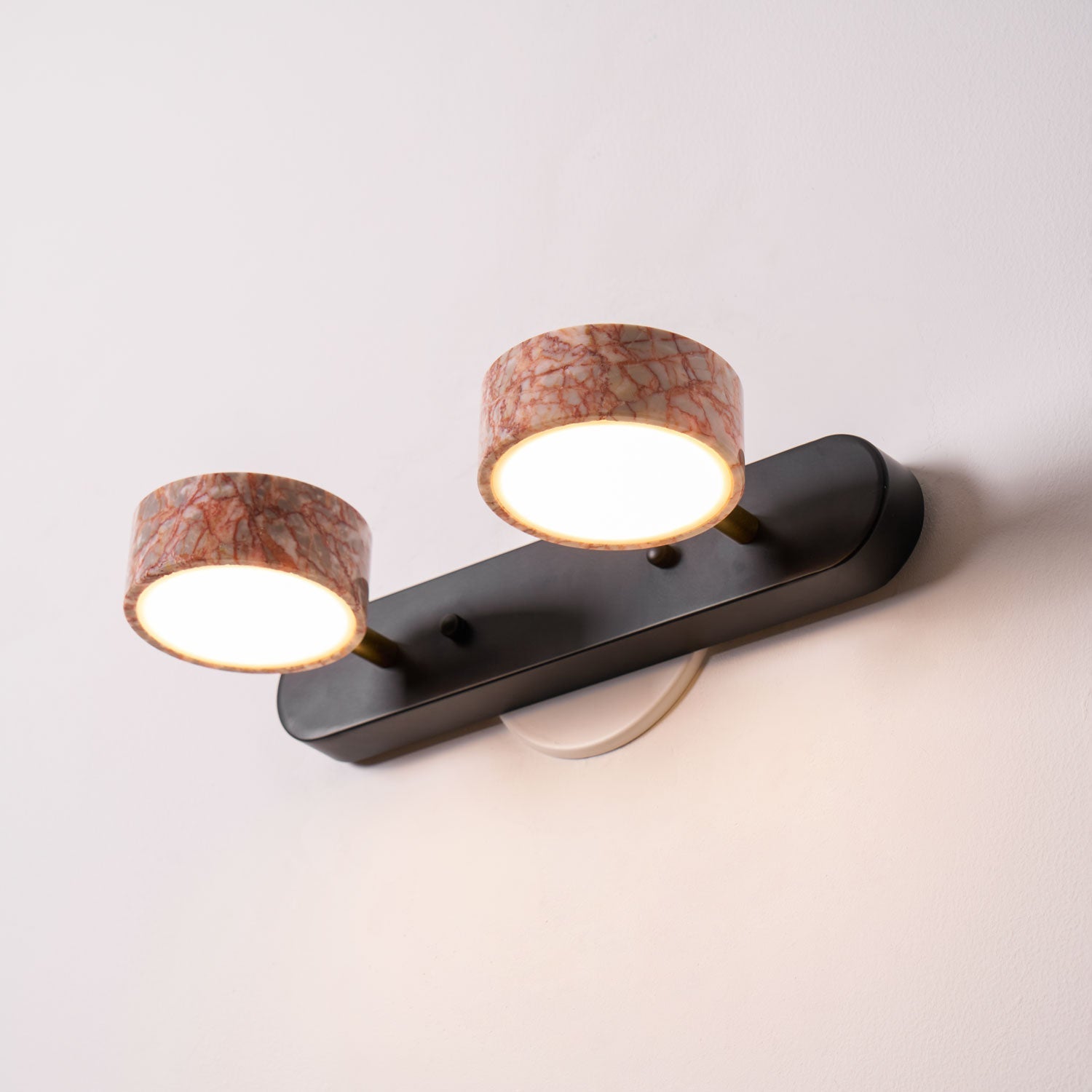 Orshaa Linear Travertine Vanity Light - Blowlighting
