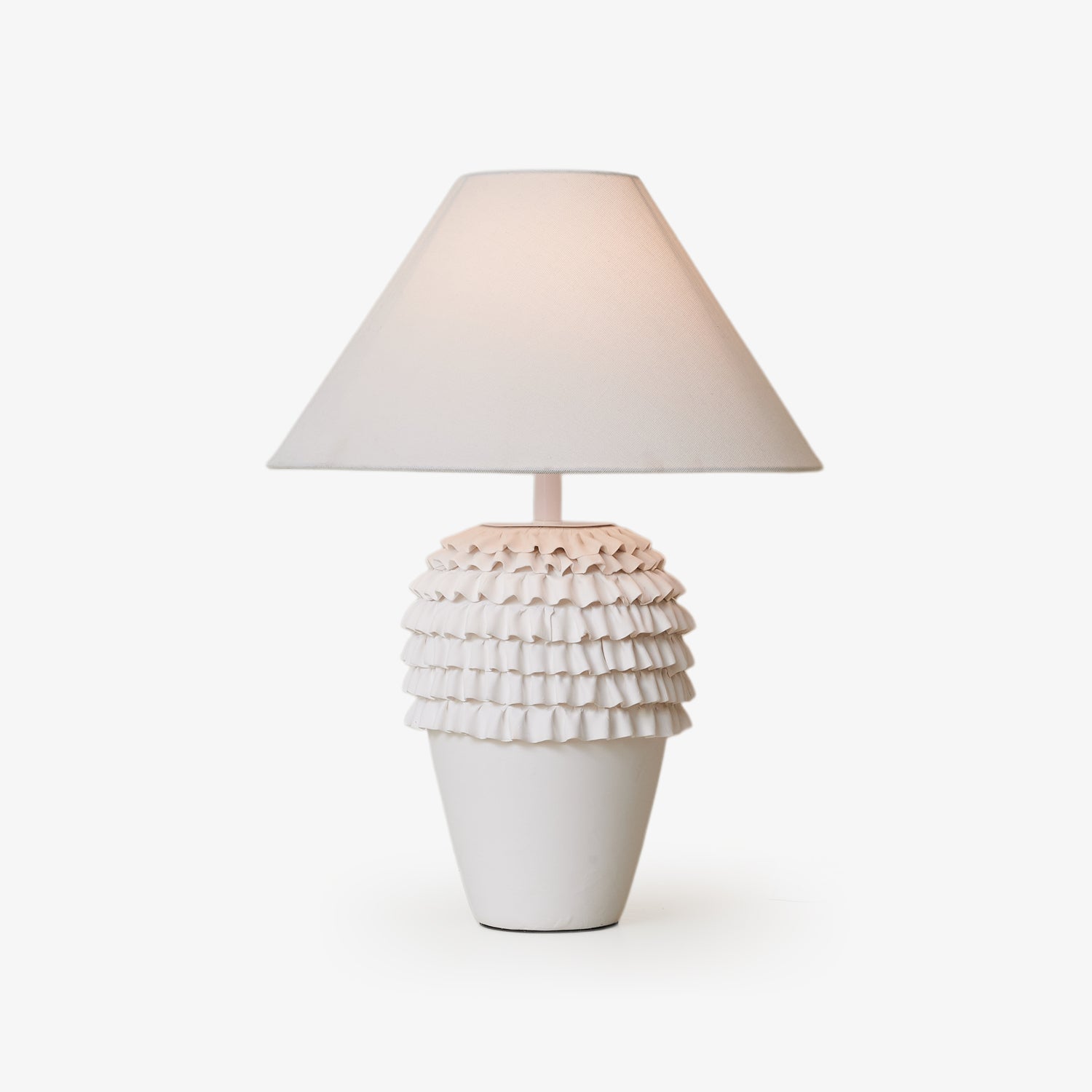 Ruffle Ceramic Table Lamp - Blowlighting