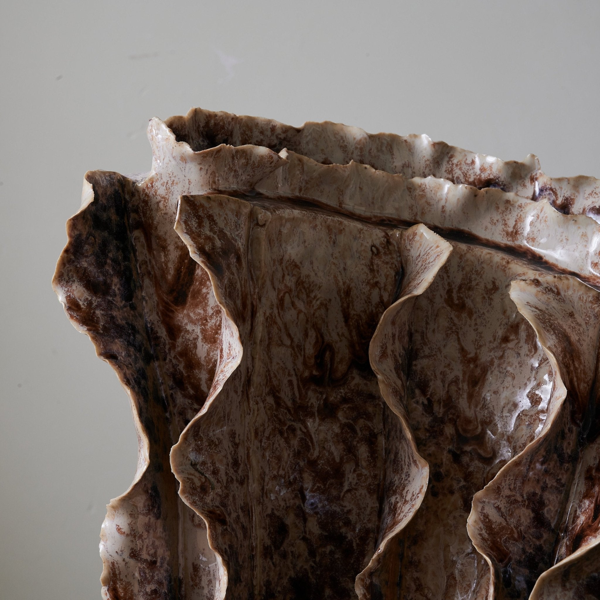 Rippled Clay Table Lamp - Blowlighting