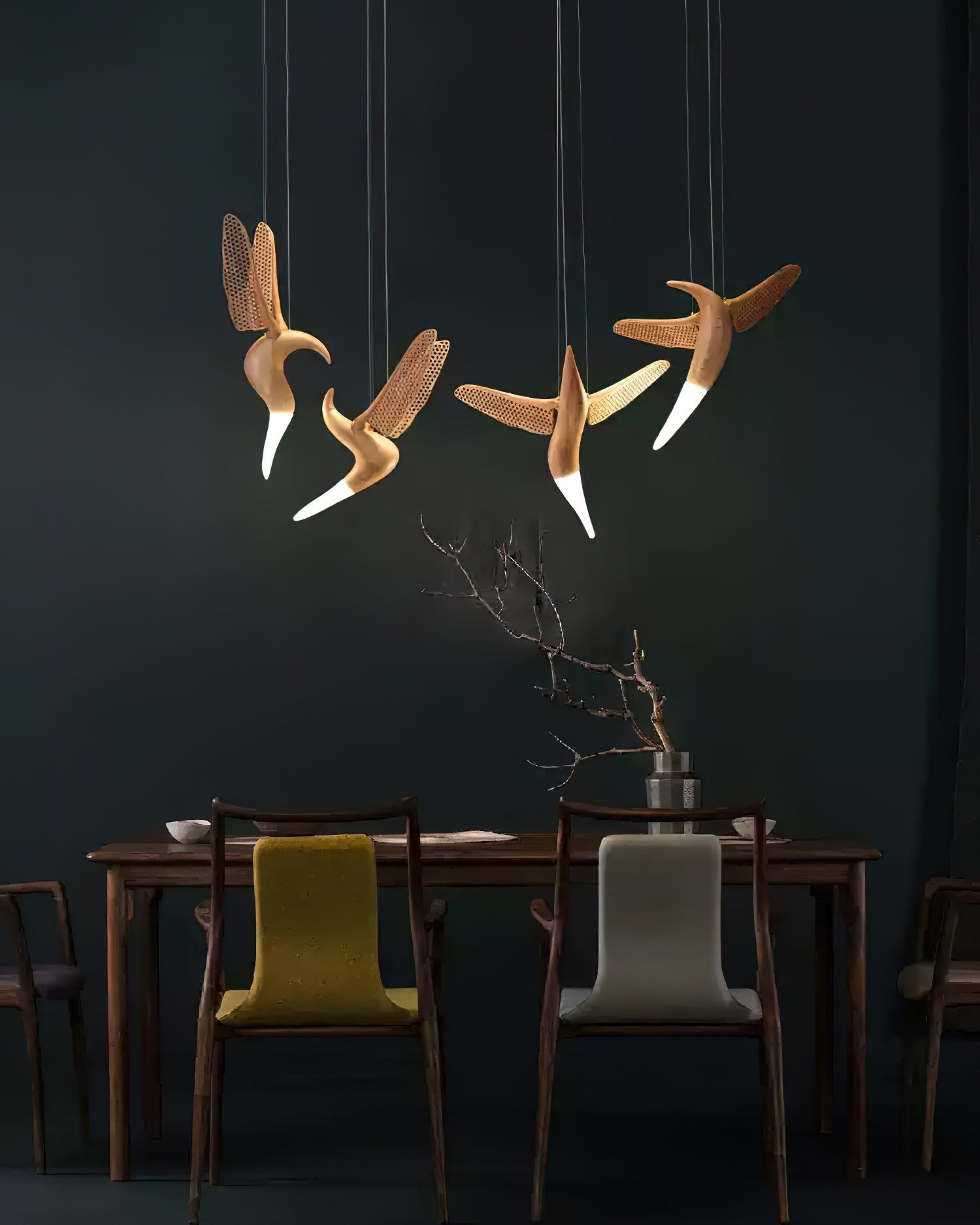 Elsilor Avian-Inspired Wood Pendant Light - Blowlighting