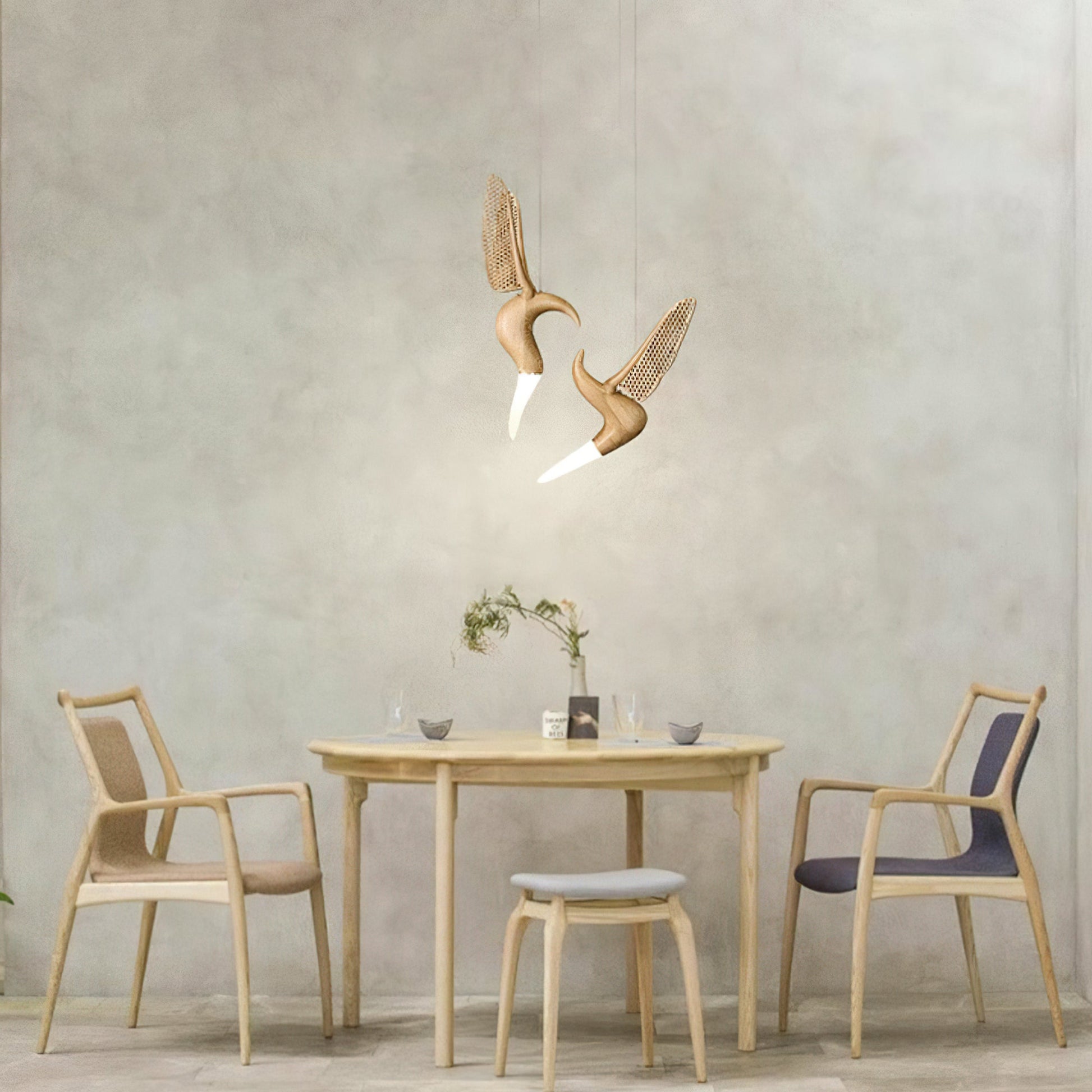 Elsilor Avian-Inspired Wood Pendant Light - Blowlighting