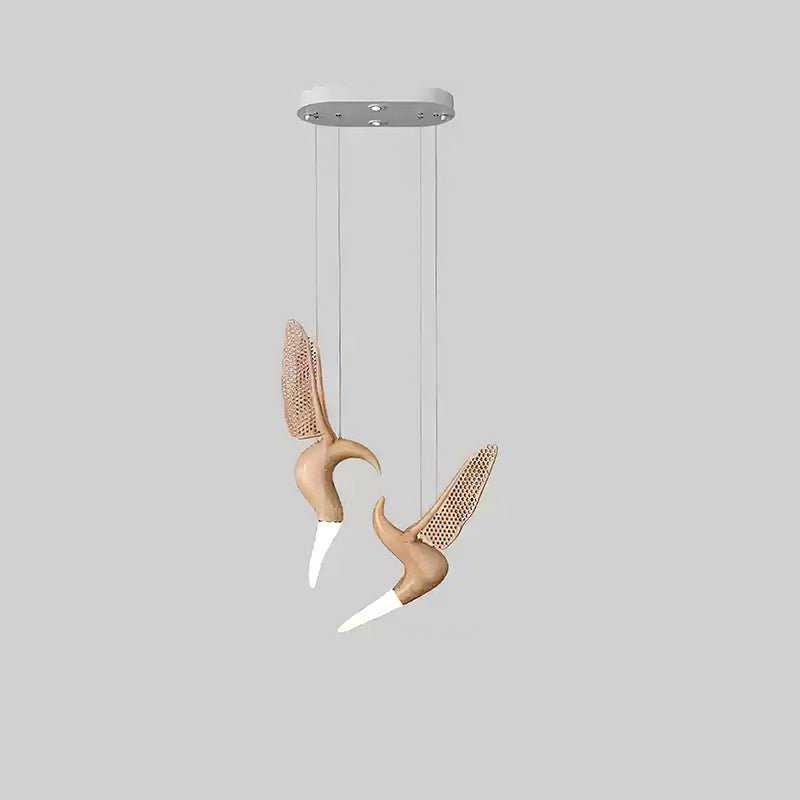 Elsilor Avian-Inspired Wood Pendant Light - Blowlighting