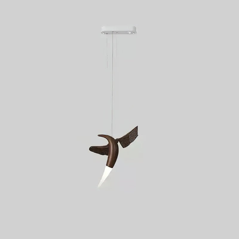 Elsilor Avian-Inspired Wood Pendant Light - Blowlighting