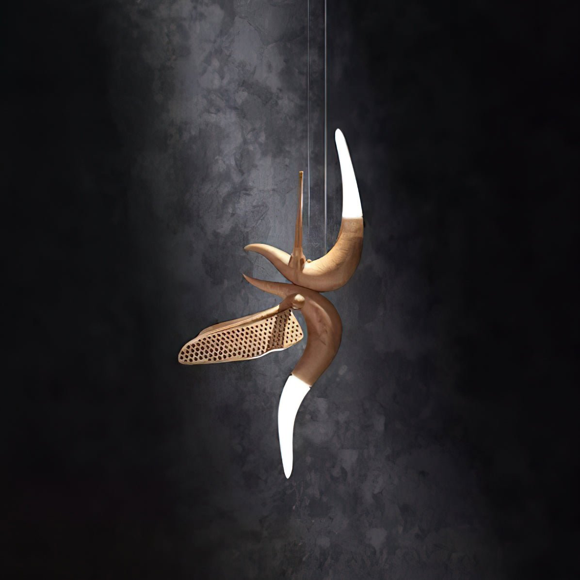 Elsilor Avian-Inspired Wood Pendant Light - Blowlighting