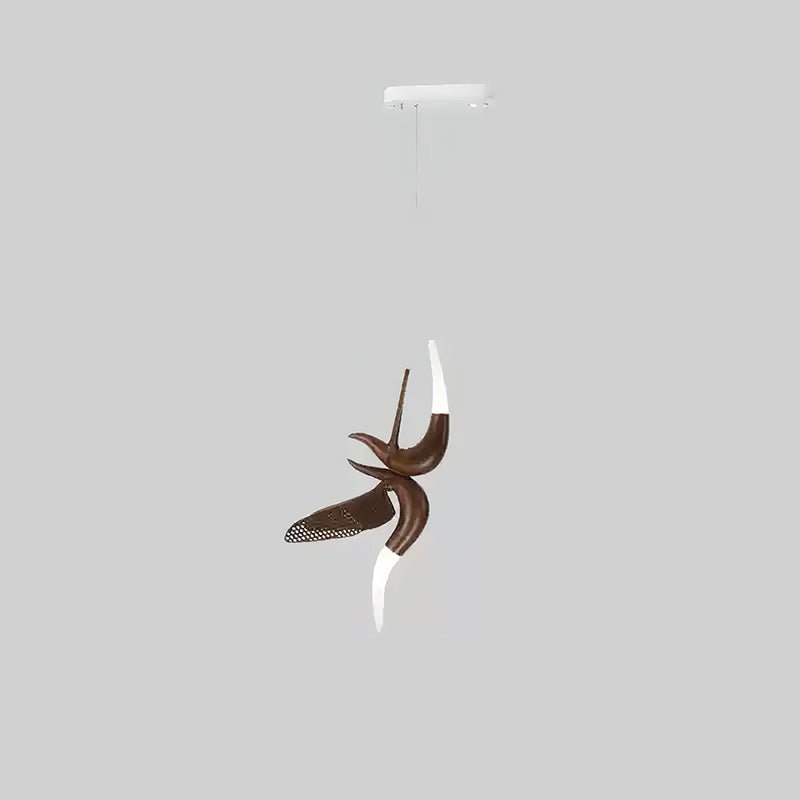 Elsilor Avian-Inspired Wood Pendant Light - Blowlighting