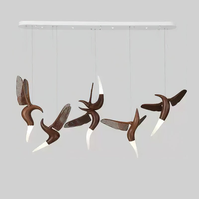 Elsilor Avian-Inspired Wood Pendant Light - Blowlighting