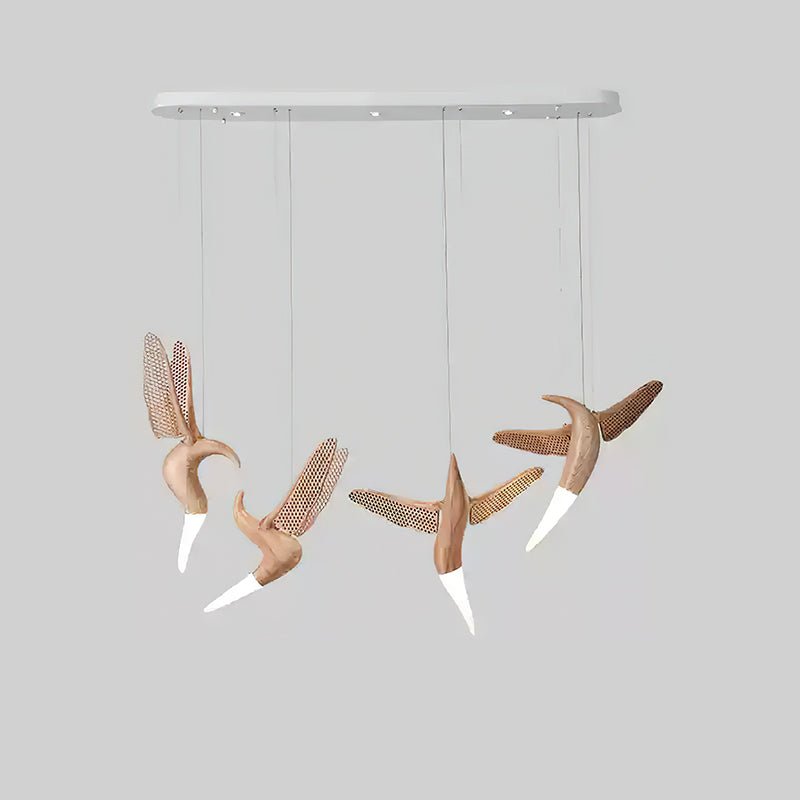 Elsilor Avian-Inspired Wood Pendant Light - Blowlighting