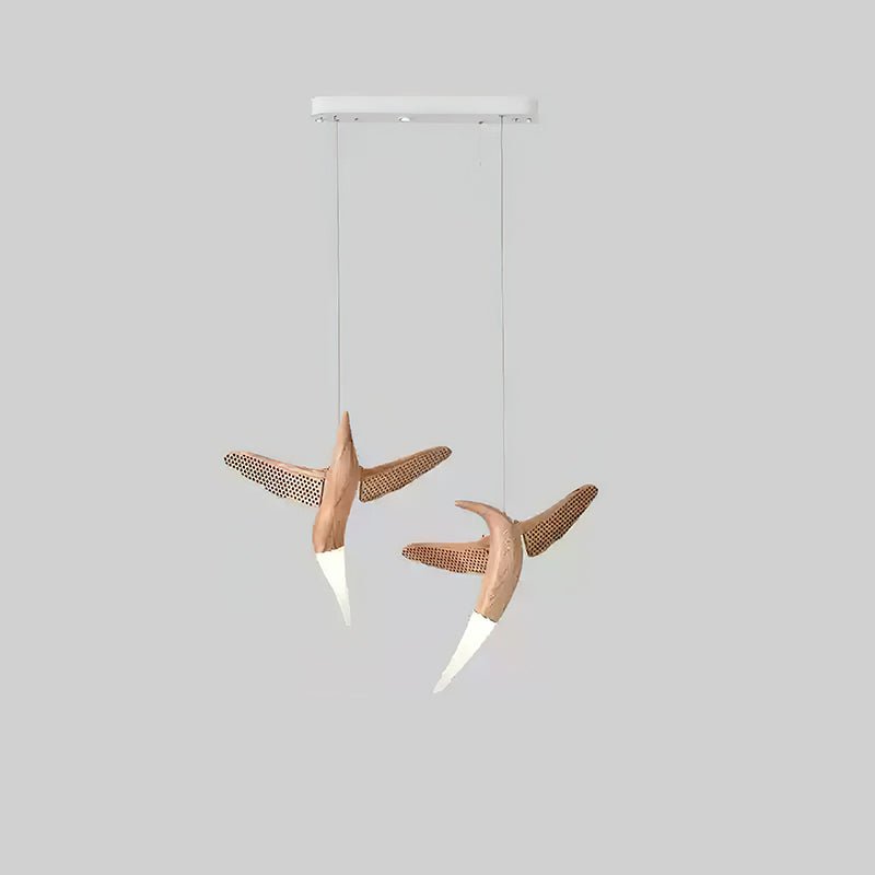 Elsilor Avian-Inspired Wood Pendant Light - Blowlighting