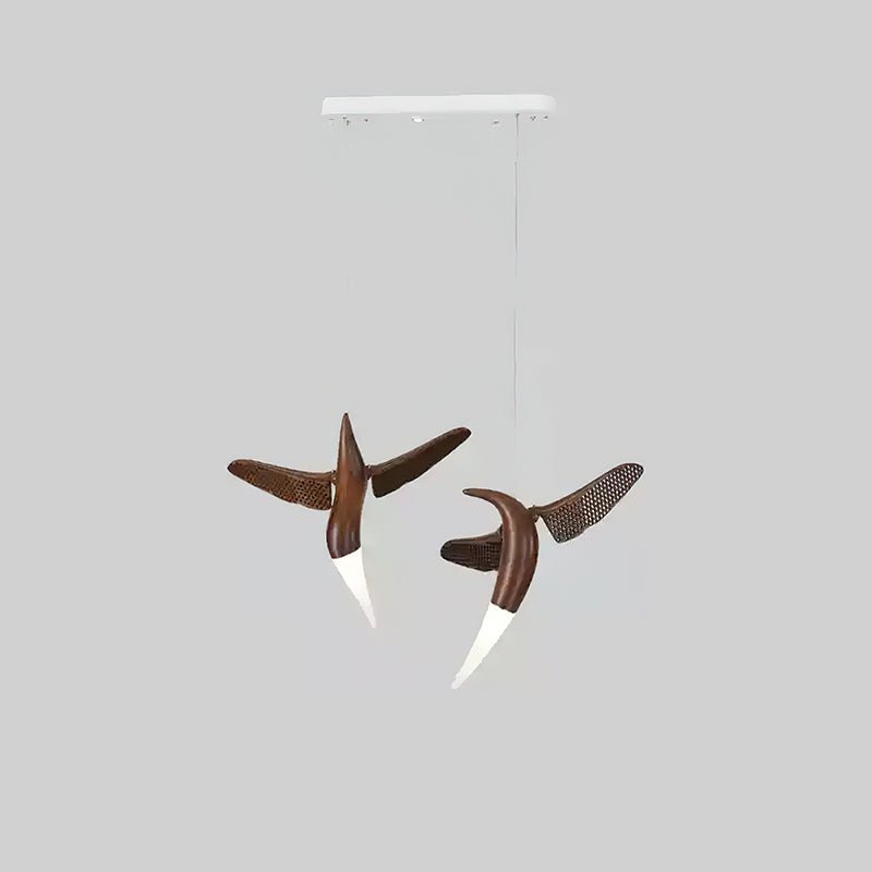 Elsilor Avian-Inspired Wood Pendant Light - Blowlighting