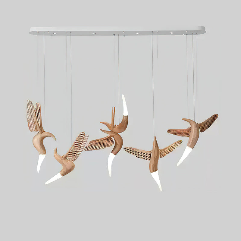 Elsilor Avian-Inspired Wood Pendant Light - Blowlighting