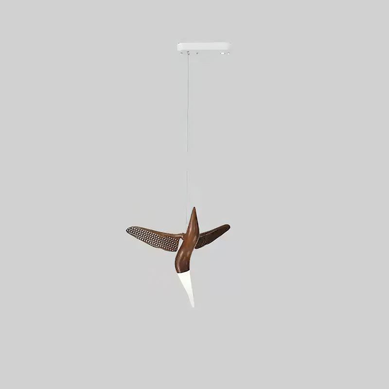 Elsilor Avian-Inspired Wood Pendant Light - Blowlighting