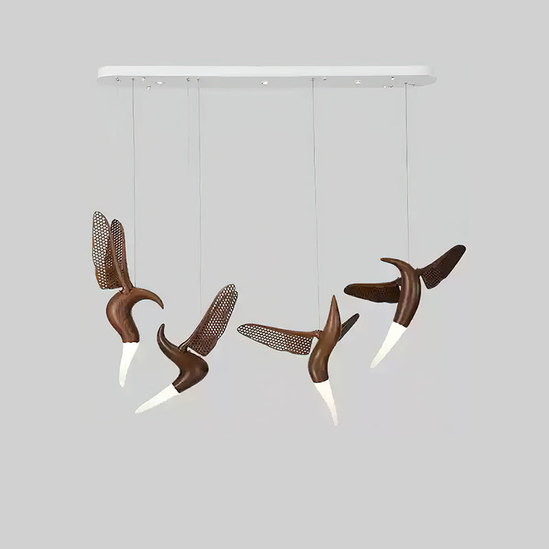 Elsilor Avian-Inspired Wood Pendant Light - Blowlighting