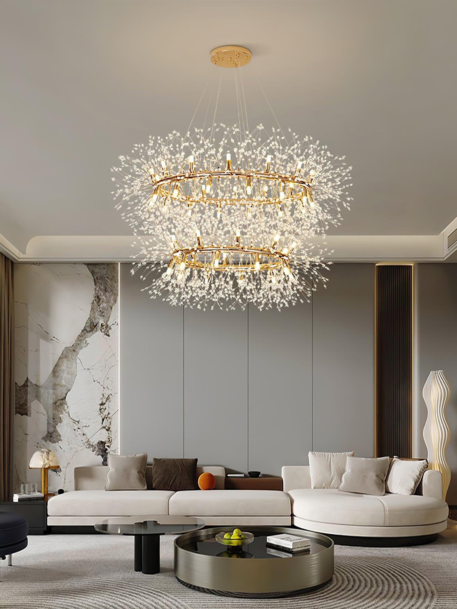 Dandelion Round Chandelier - Blowlighting