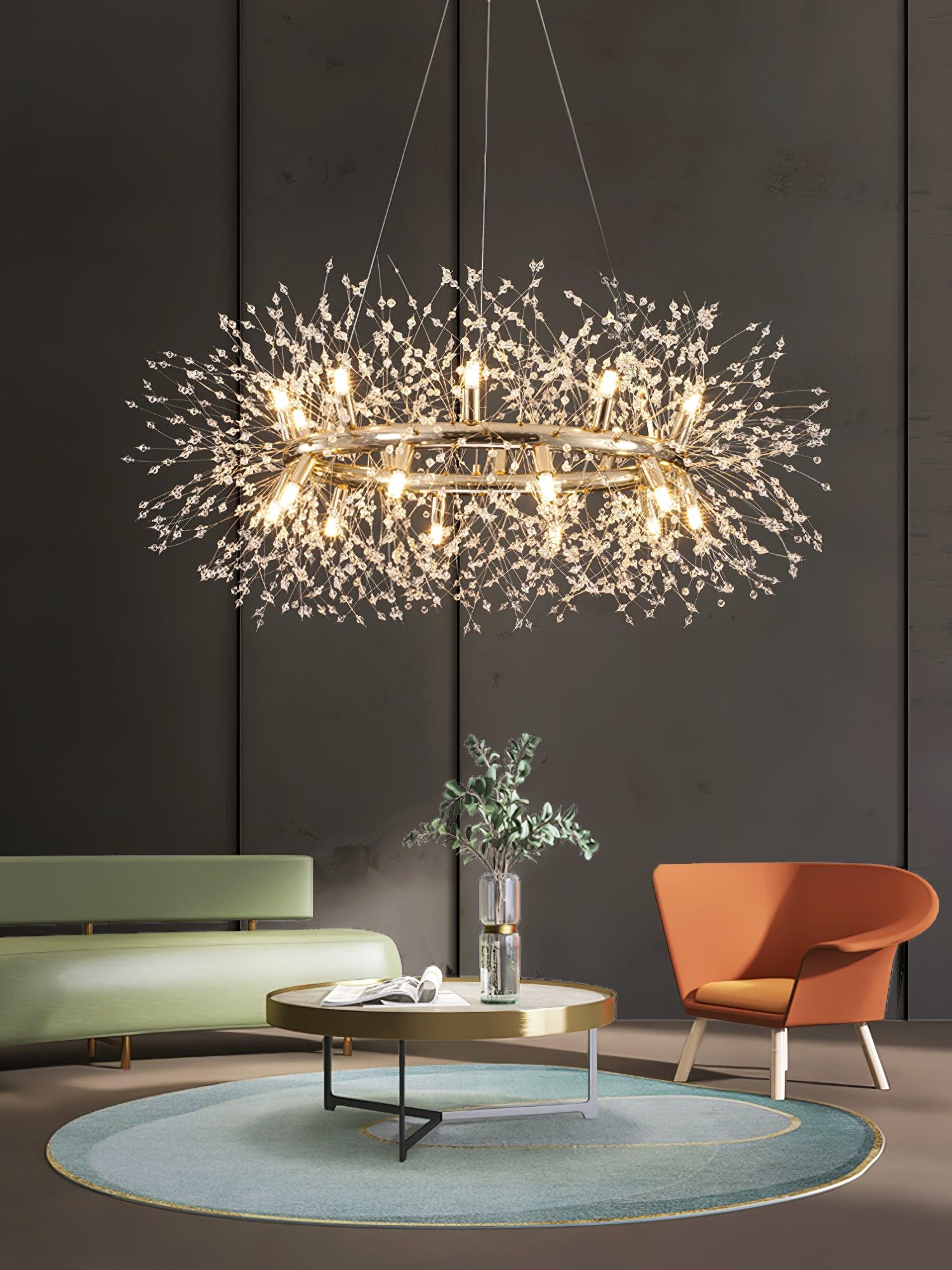 Dandelion Round Chandelier - Blowlighting